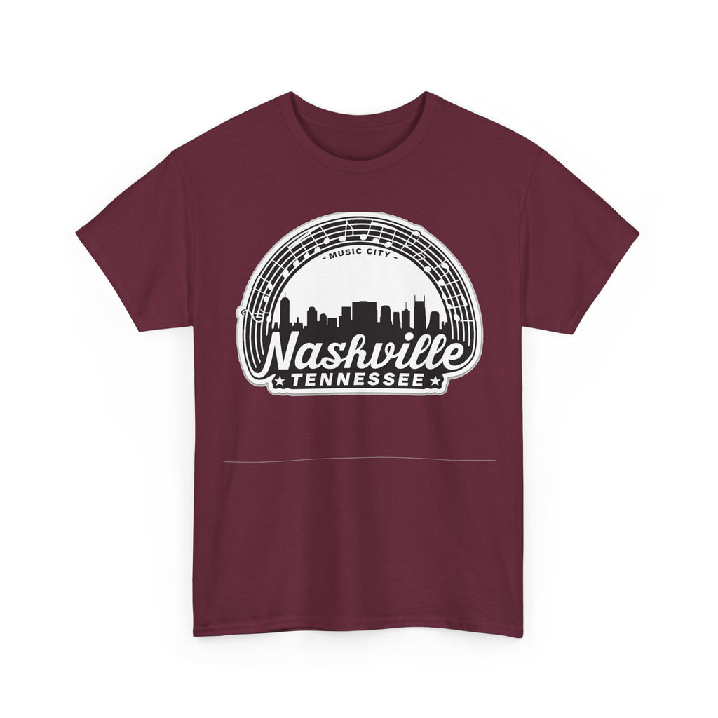 Nashville Tennessee Skyline Tee — Retro Music City Graphic Shirt