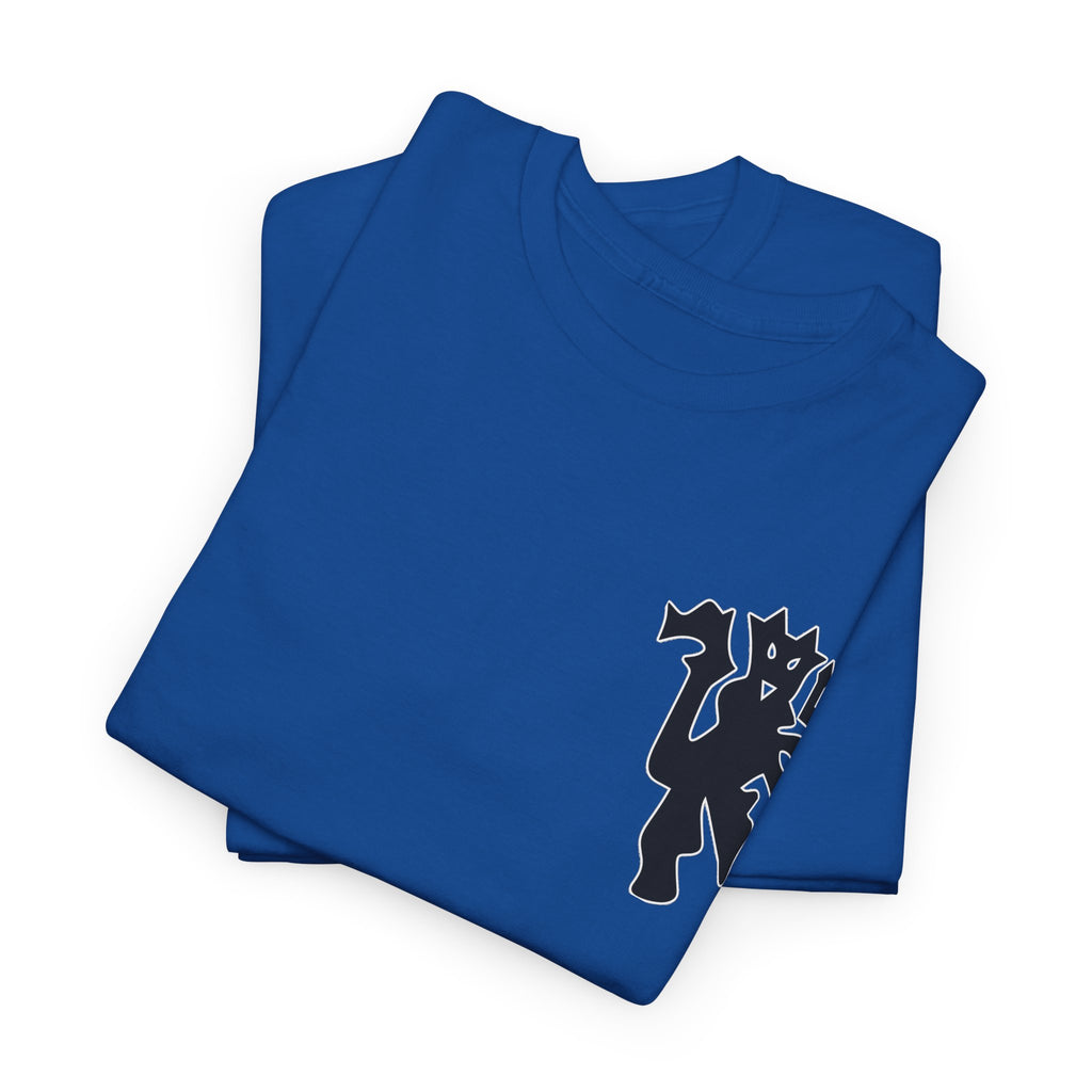 Manchester United Devil Cotton T-Shirt – Retro Trident Football Crest Tee