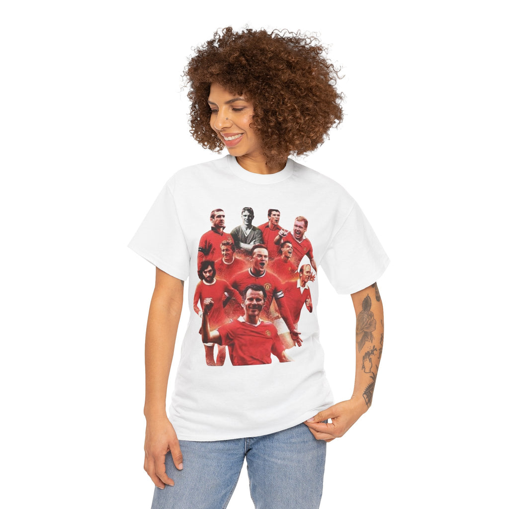 Manchester United Legends T‑Shirt — Retro Team Collage Football Tee