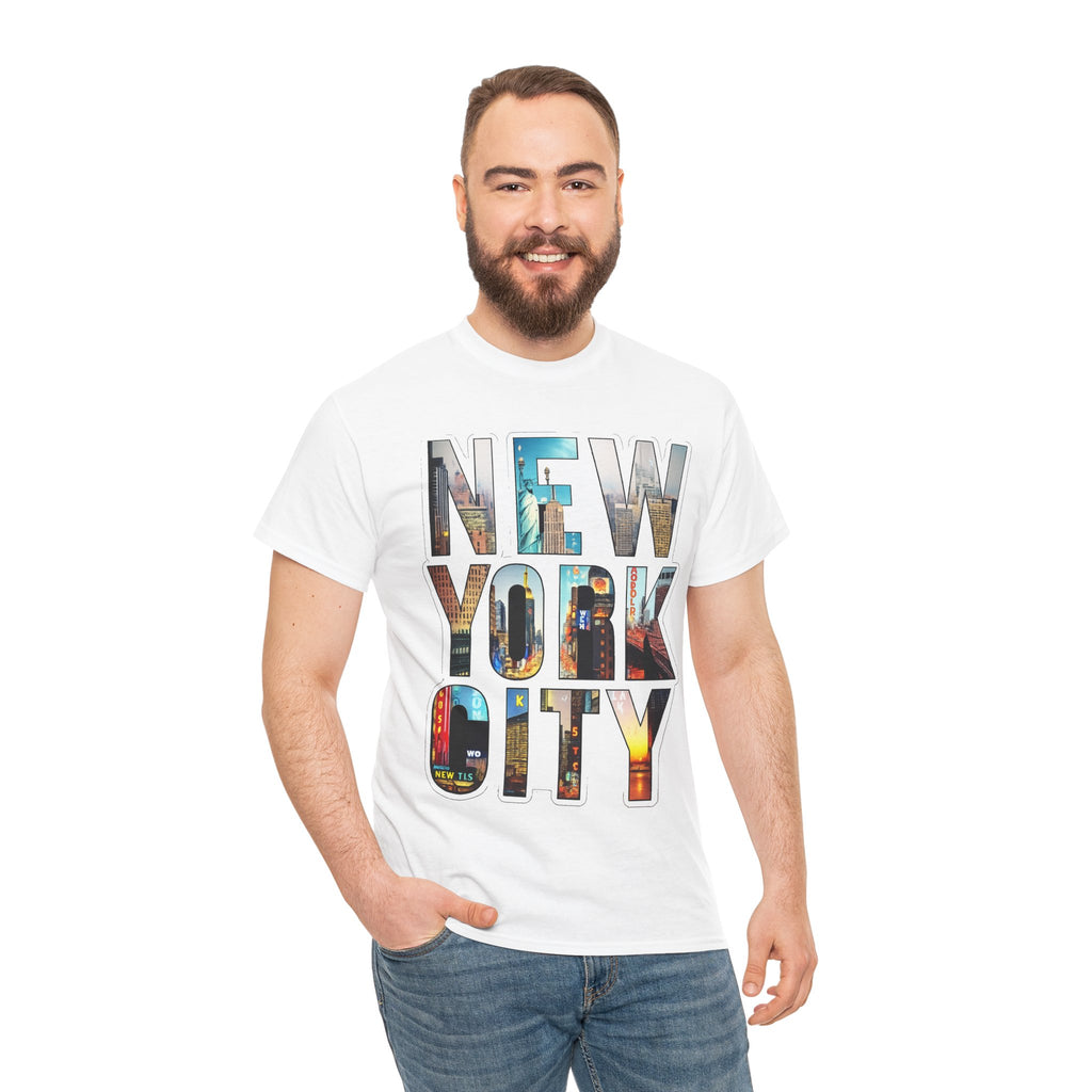 New York City Photo-Block Tee — Vintage Skyline Graphic T-Shirt