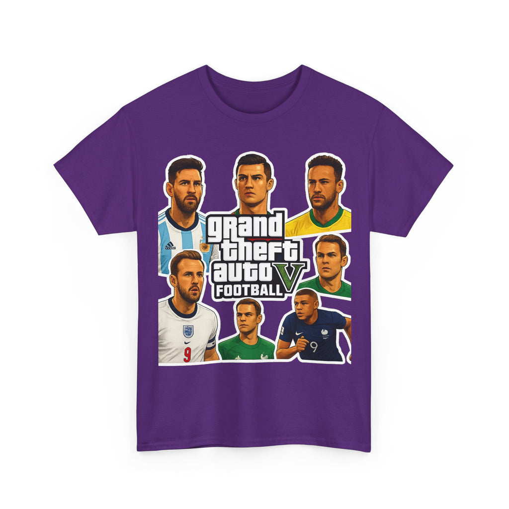 Graphic Tee — 'Grand Theft Auto V Football' Soccer Players Collage Shirt