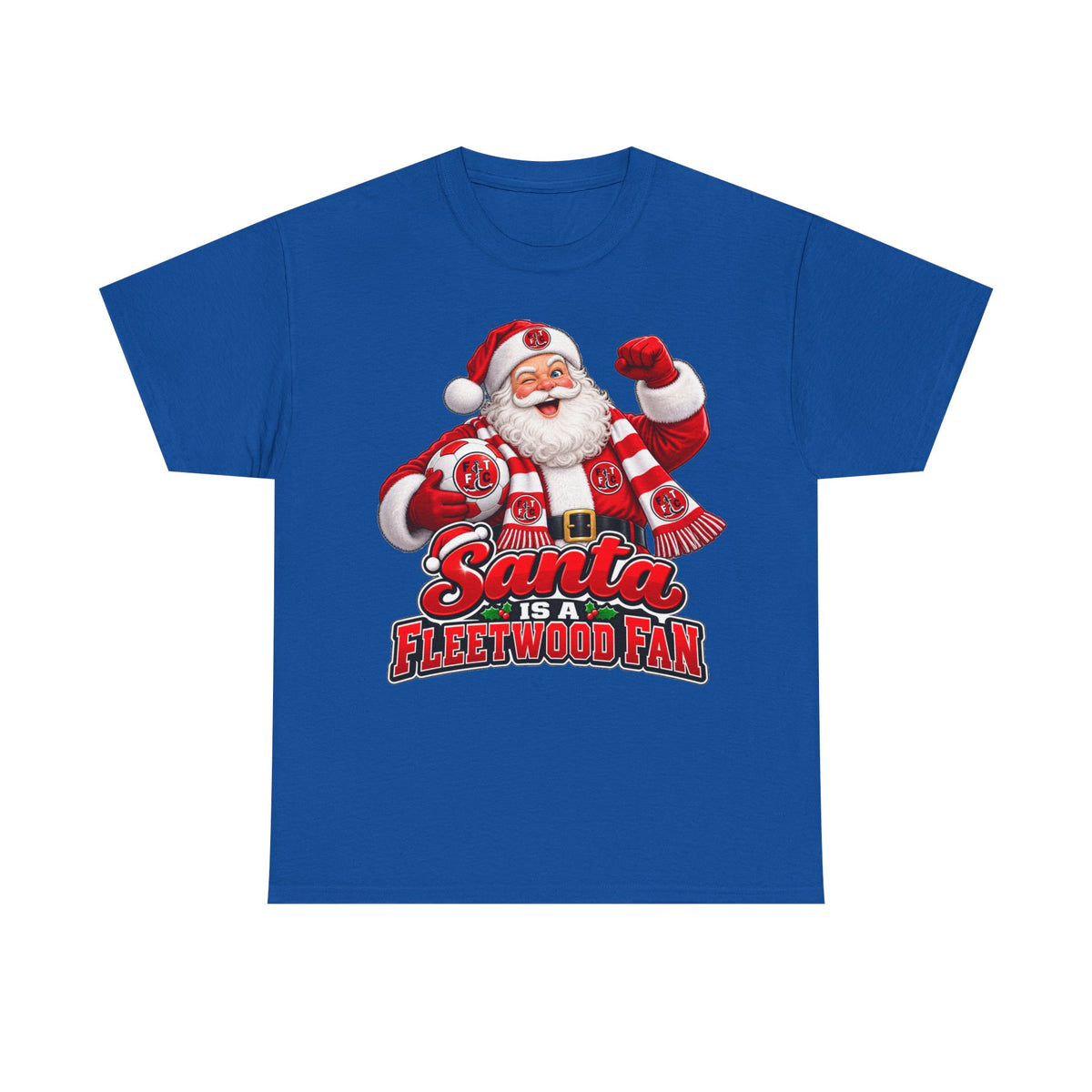 Santa Is a Fleetwood Fan Cotton T-Shirt
