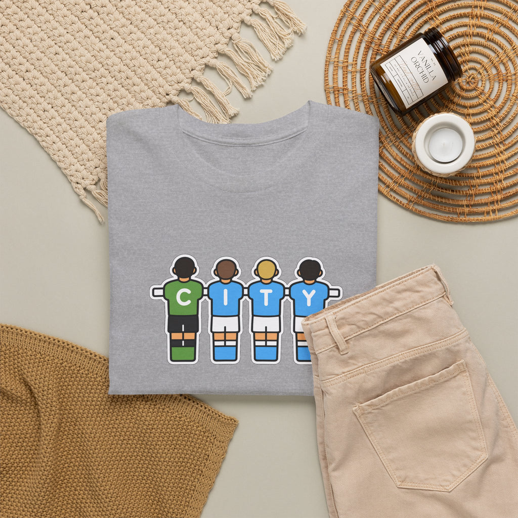 City Soccer Team Tee — Retro Foosball Players Graphic T-Shirt