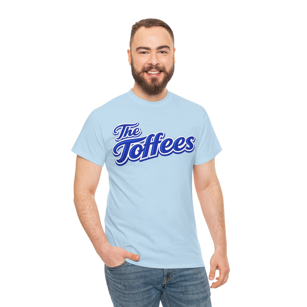 The Toffees Script Tee — Vintage Blue Logo T-Shirt