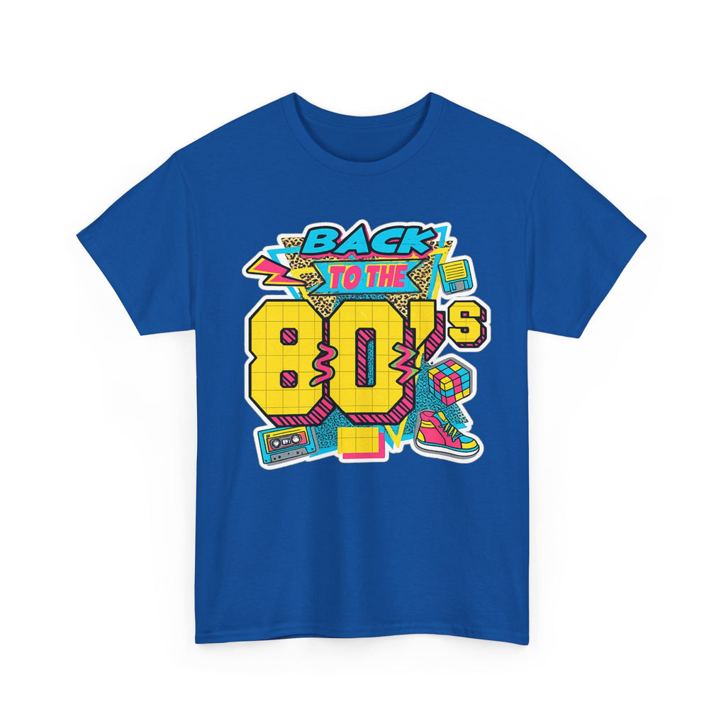 Back to the 80s Retro Graphic Tee — Vintage 80s Neon Design
