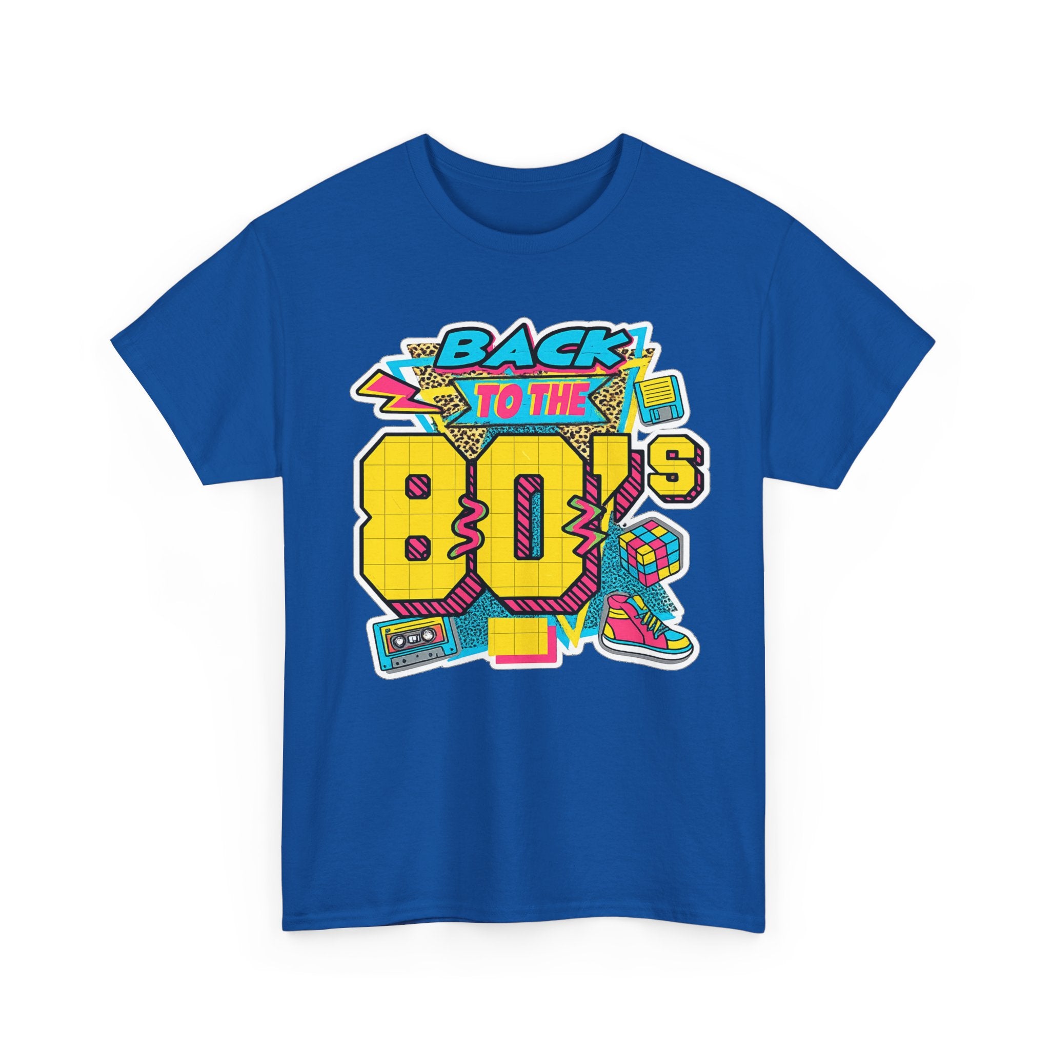 Back to the 80s Retro Graphic Tee — Vintage 80s Neon Design