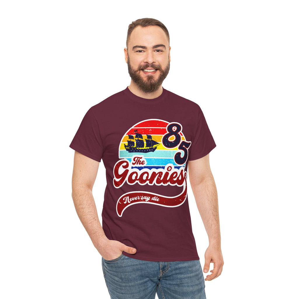 The Goonies '85 Retro Ship T-Shirt — Never Say Die Vintage Tee
