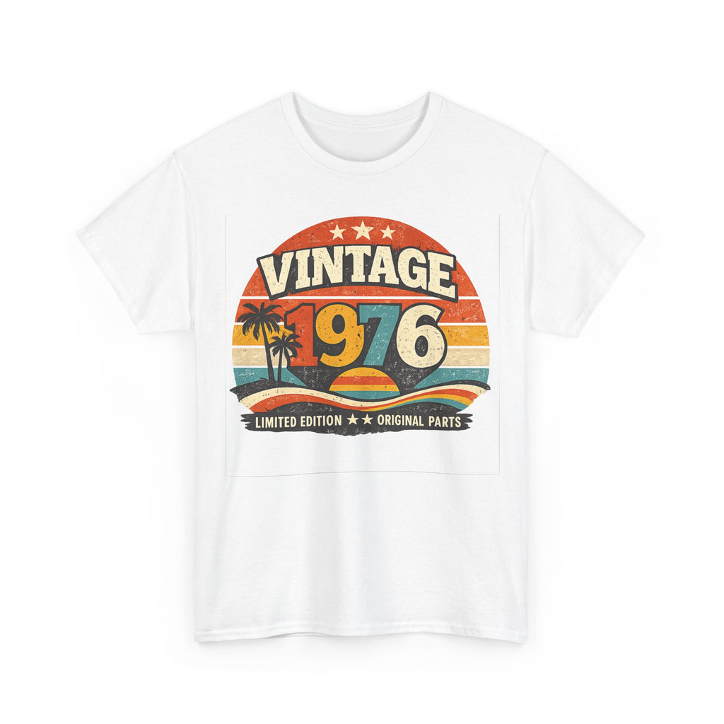 Vintage 1976 T-Shirt — Retro Beach Graphic "Vintage 1976" Birthday Tee