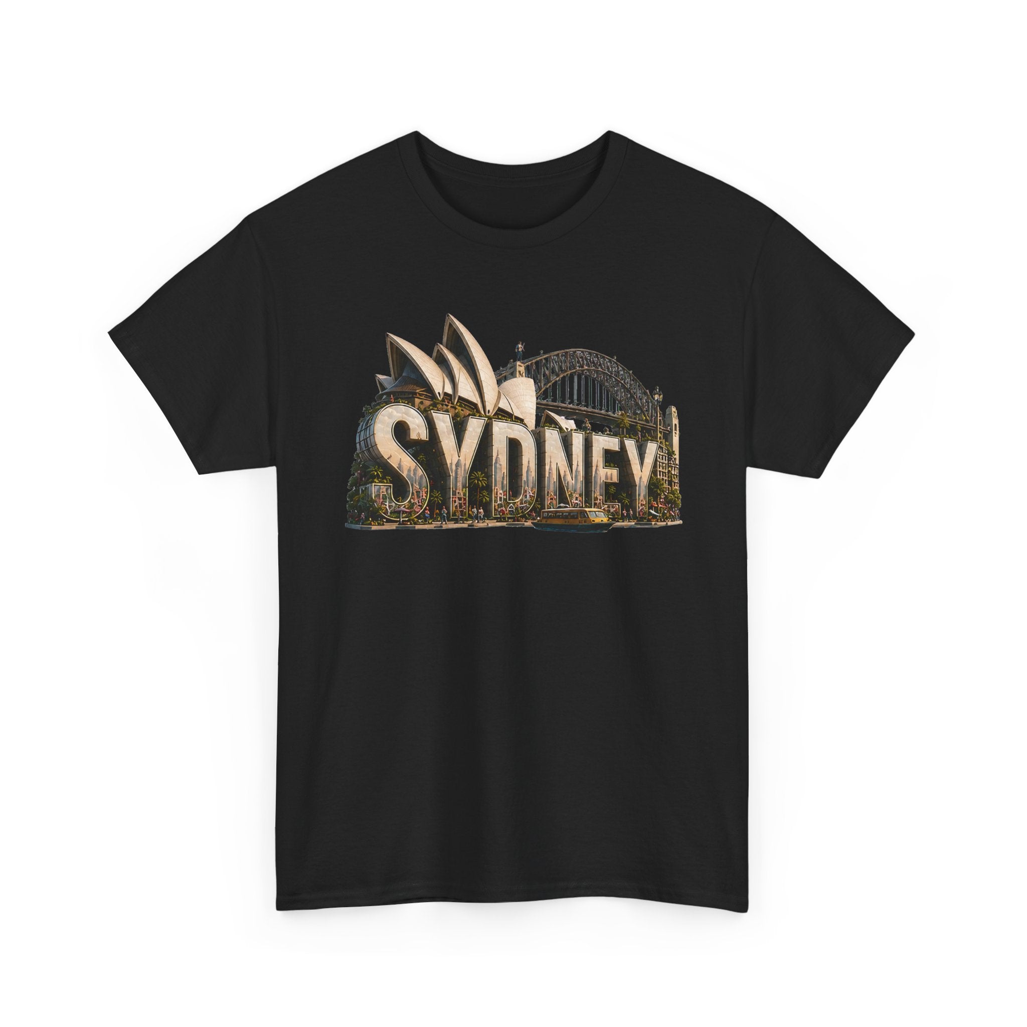 Sydney Landmark T‑Shirt — Vintage Sydney Opera House & Harbour Bridge Tee