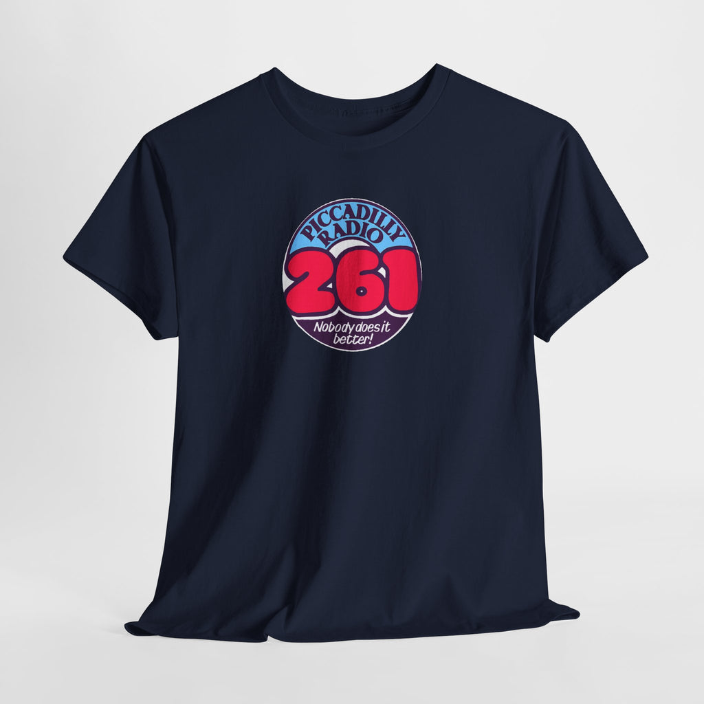 Piccadilly Radio '261' Logo T‑Shirt — Vintage Unofficial Radio Station Graphic Tee
