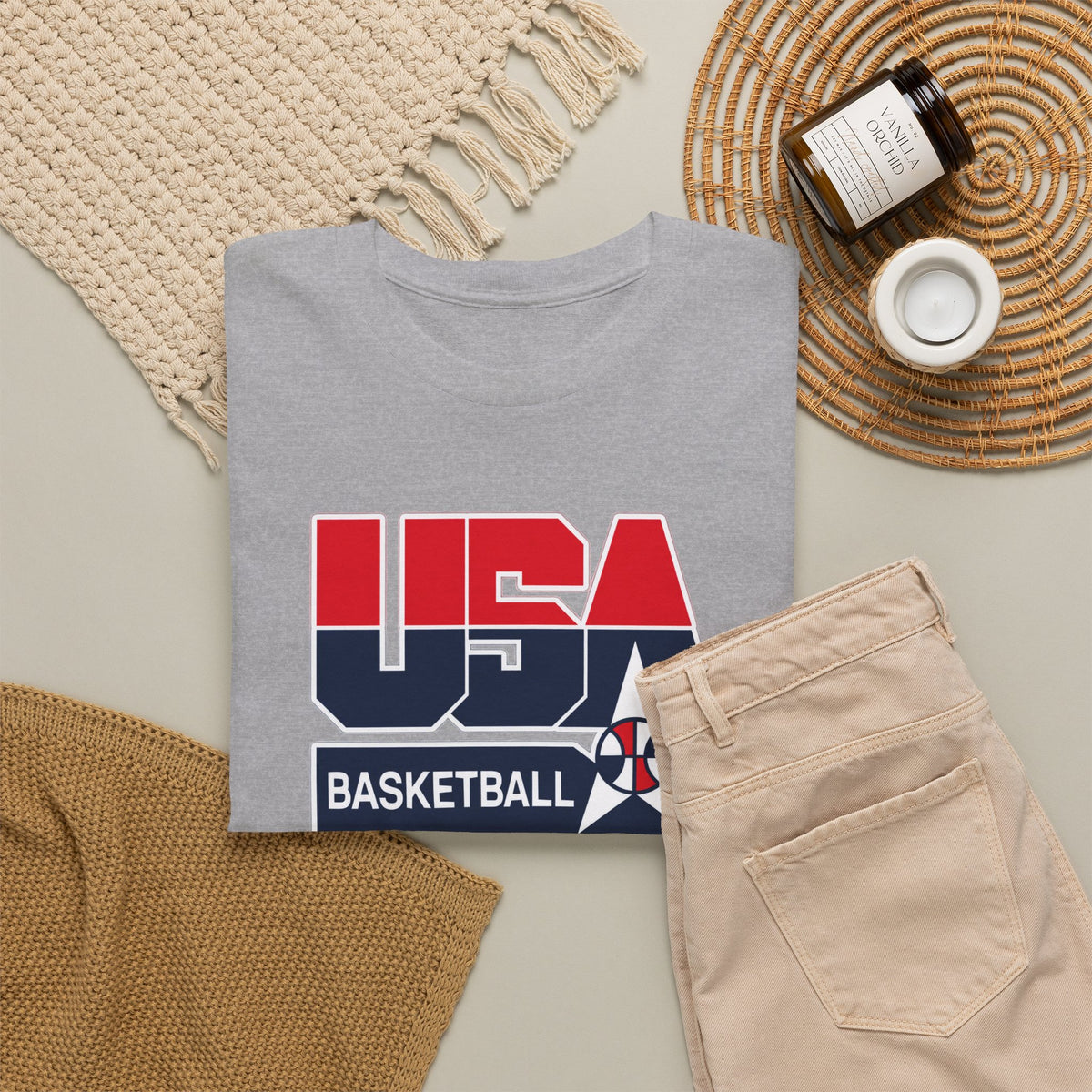 USA Basketball Patriotic Cotton T-Shirt / Tee