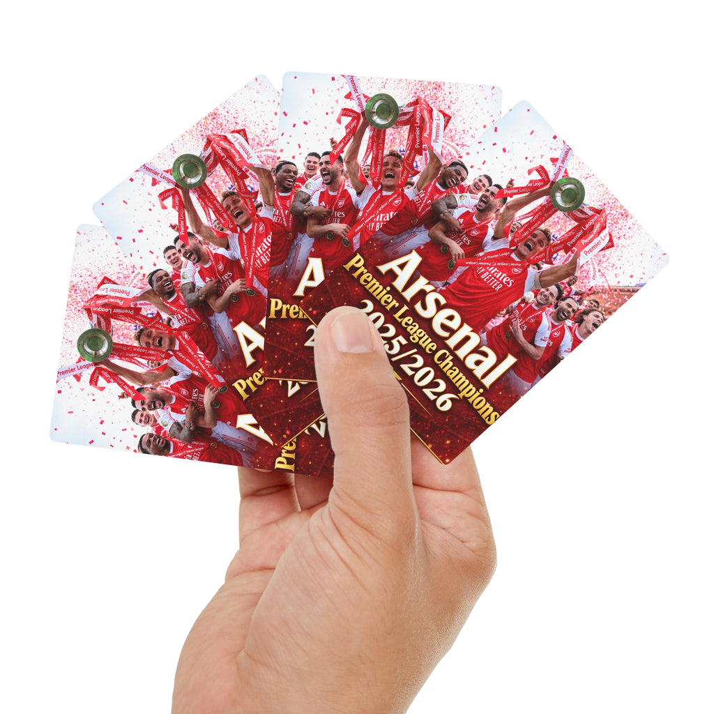Arsenal Premier League Champions 2025/2026 Playing / Poker Cards