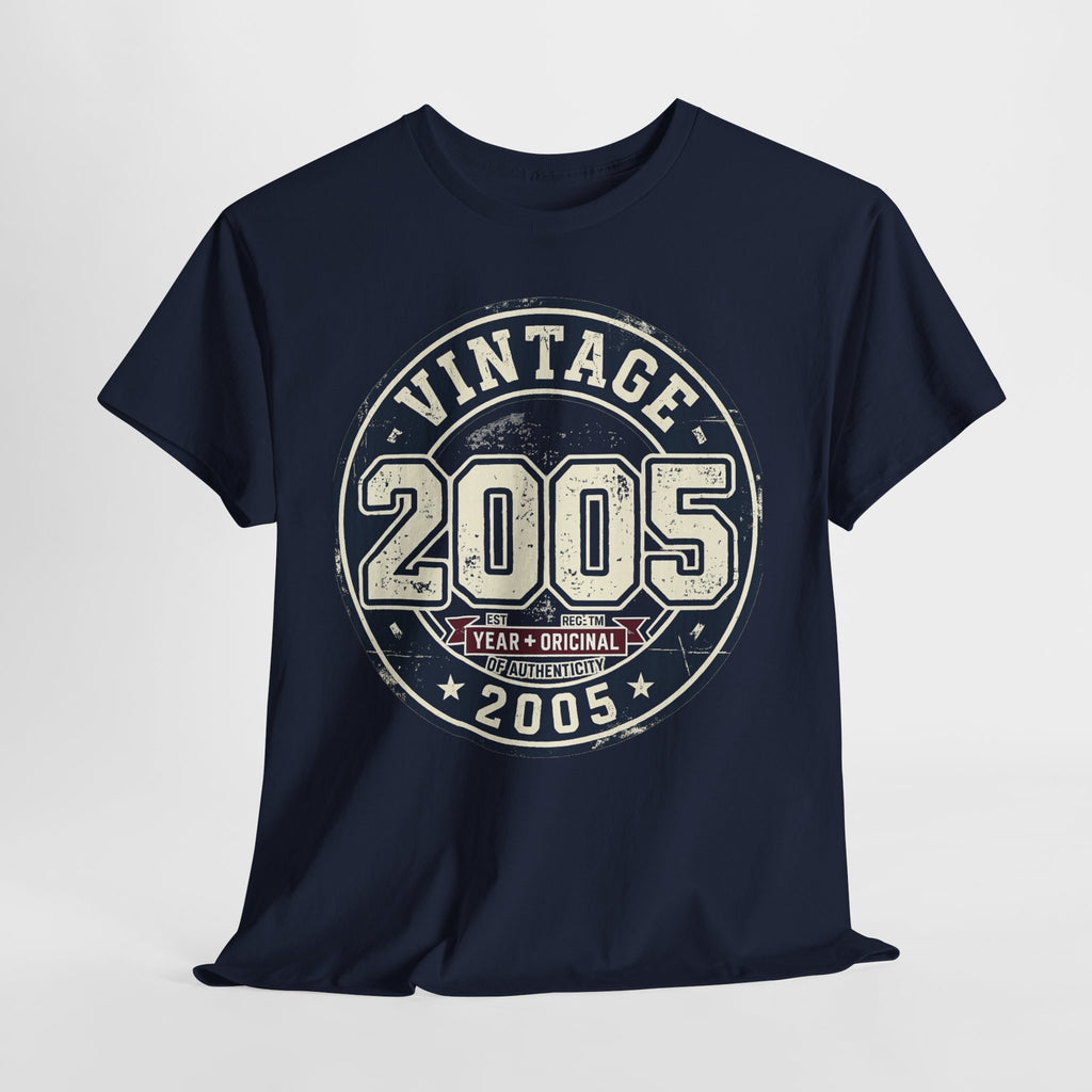Vintage 2005 T-Shirt — Retro Birth Year Graphic Tee