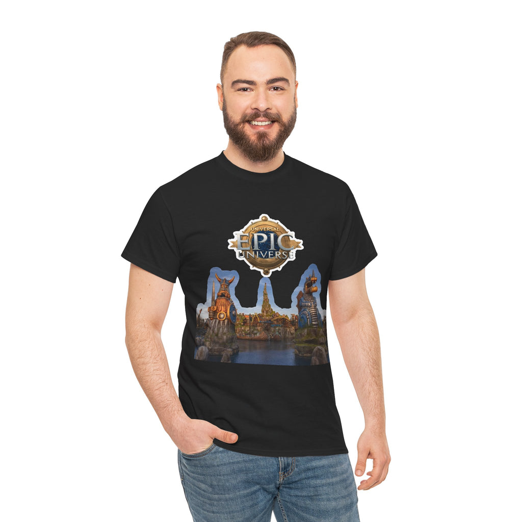 Epic Universe Theme Park T‑Shirt — Iconic Entrance Graphic Tee