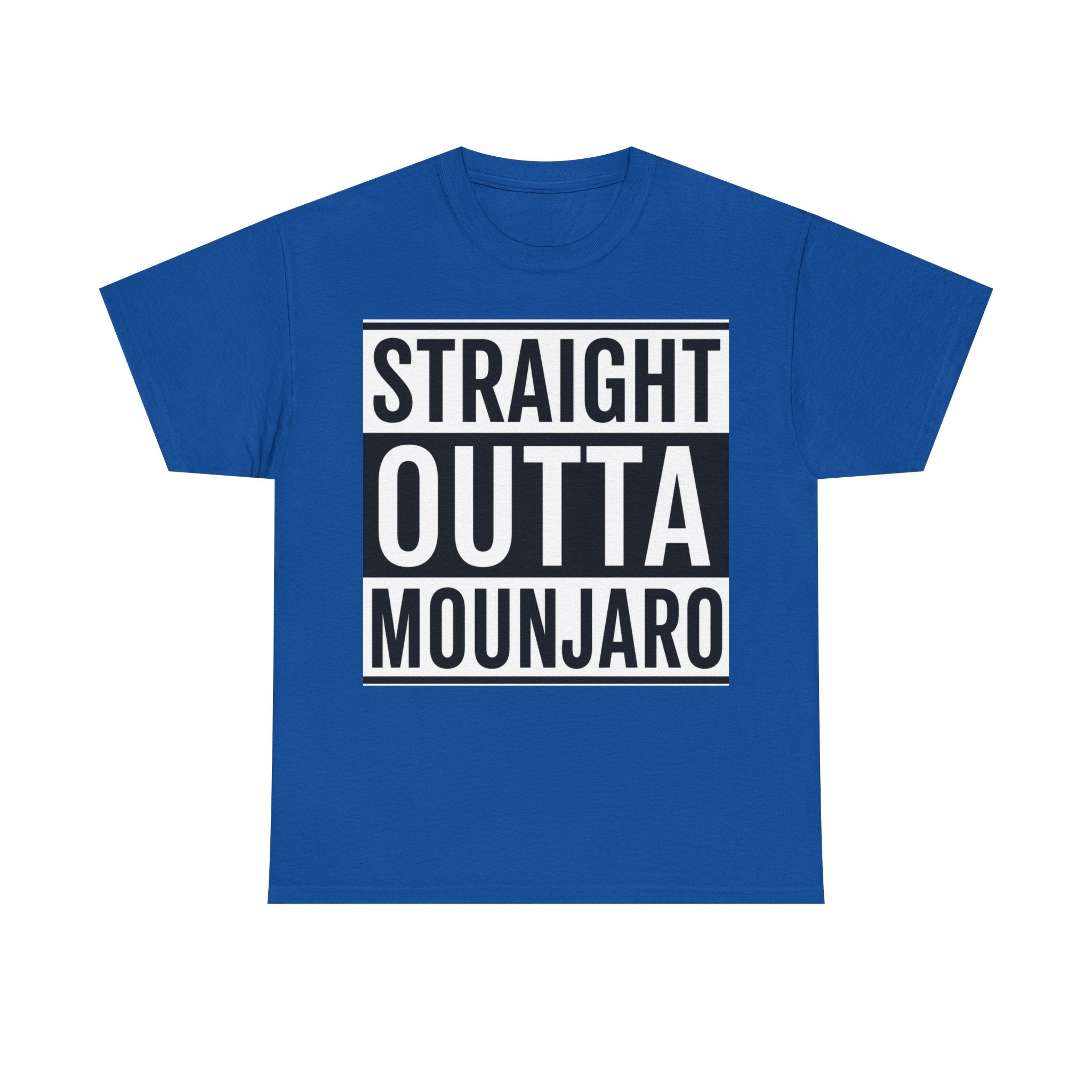 T-Shirt — "Straight Outta Mounjaro" Bold Typography Tee