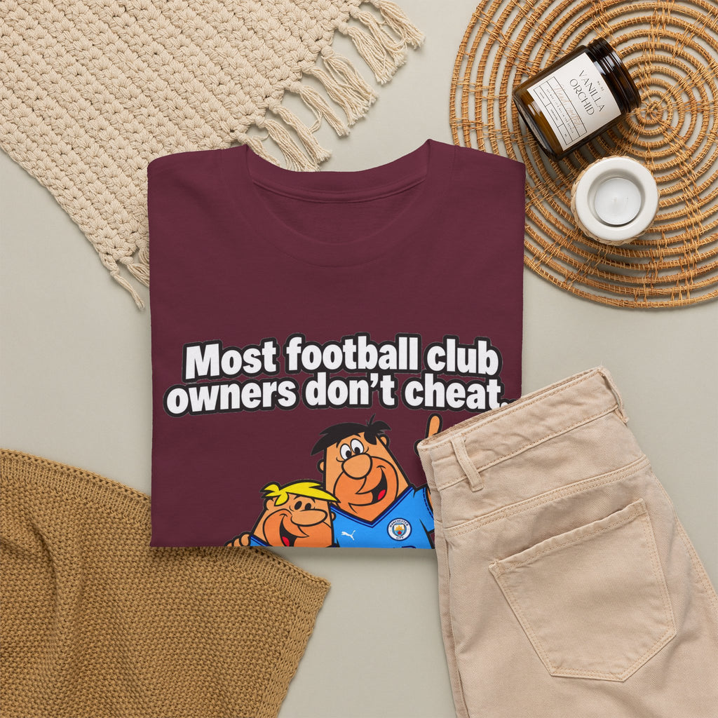 Manchester City Charges T‑Shirt — “Most Football Club Owners Don’t Cheat… but Abu Dhabi Dooo!”