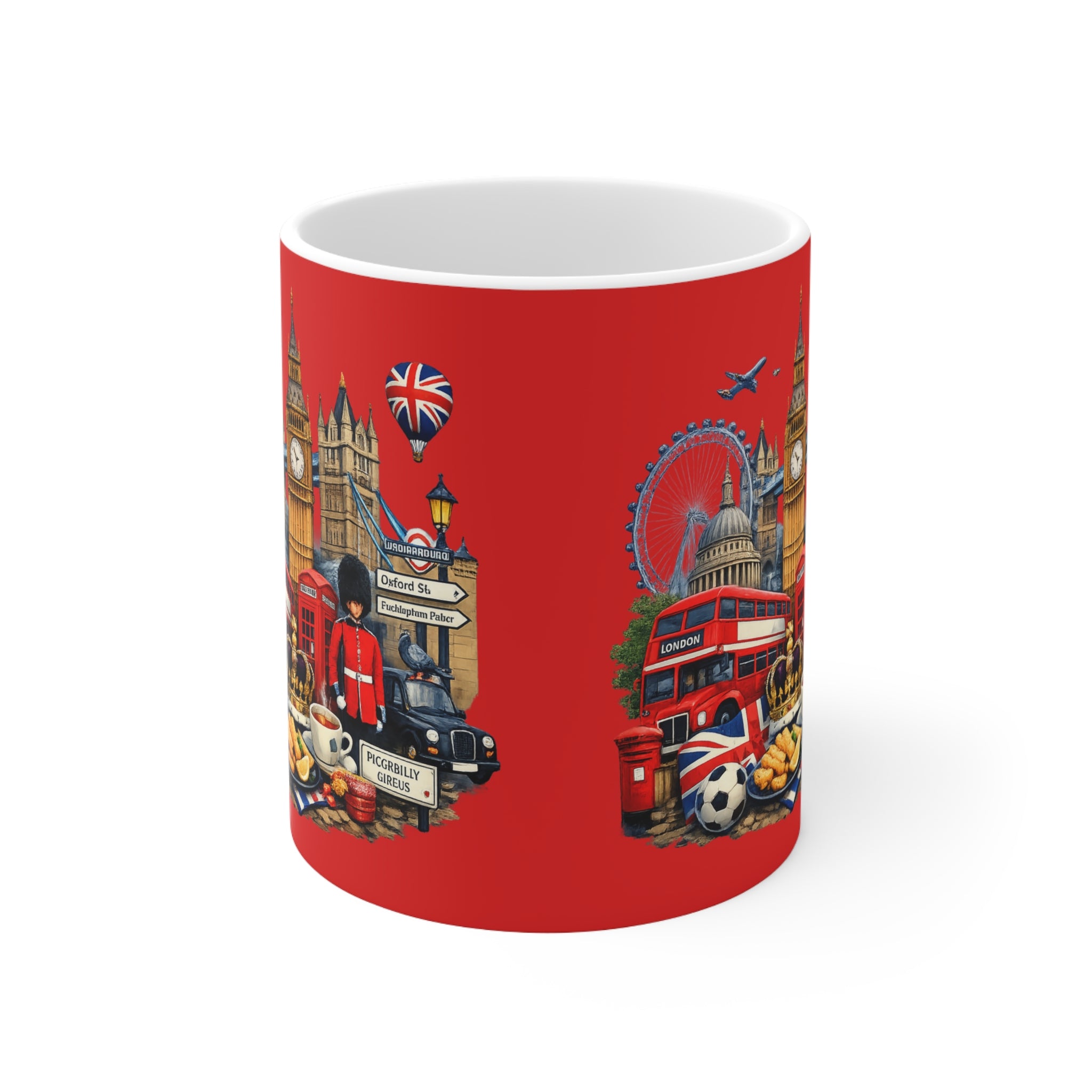 London Icons Coffee Mug — Red 11oz/15oz Ceramic Souvenir