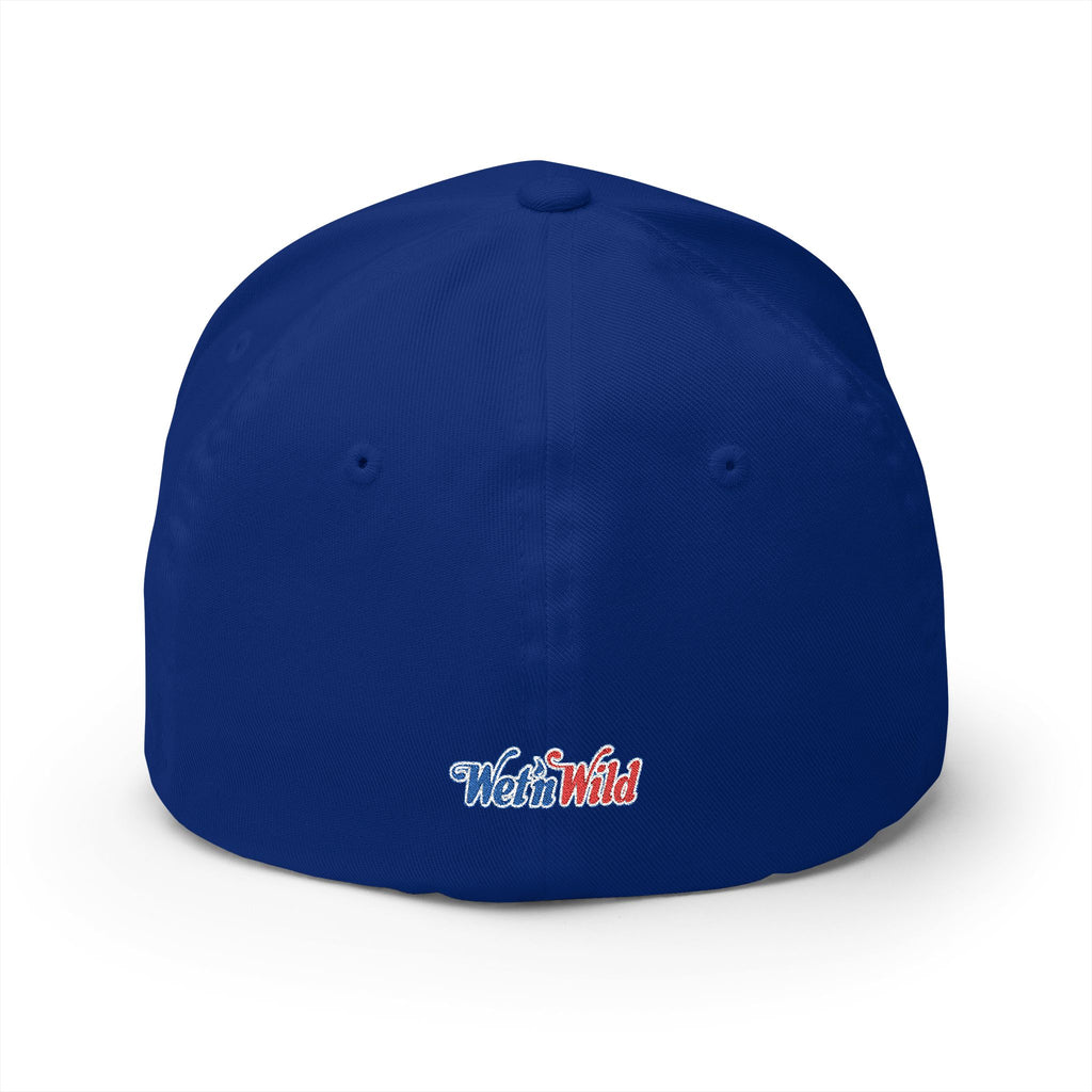 Wet 'n Wild Retro Embroidered Cap — Patriotic Red & Blue Retro Baseball Hat