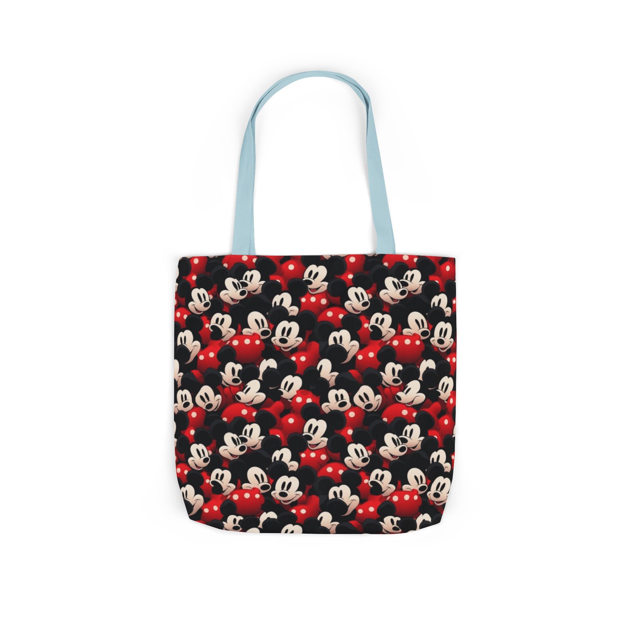 Mickey Mouse Canvas Tote — Retro Cartoon Character Allover Print