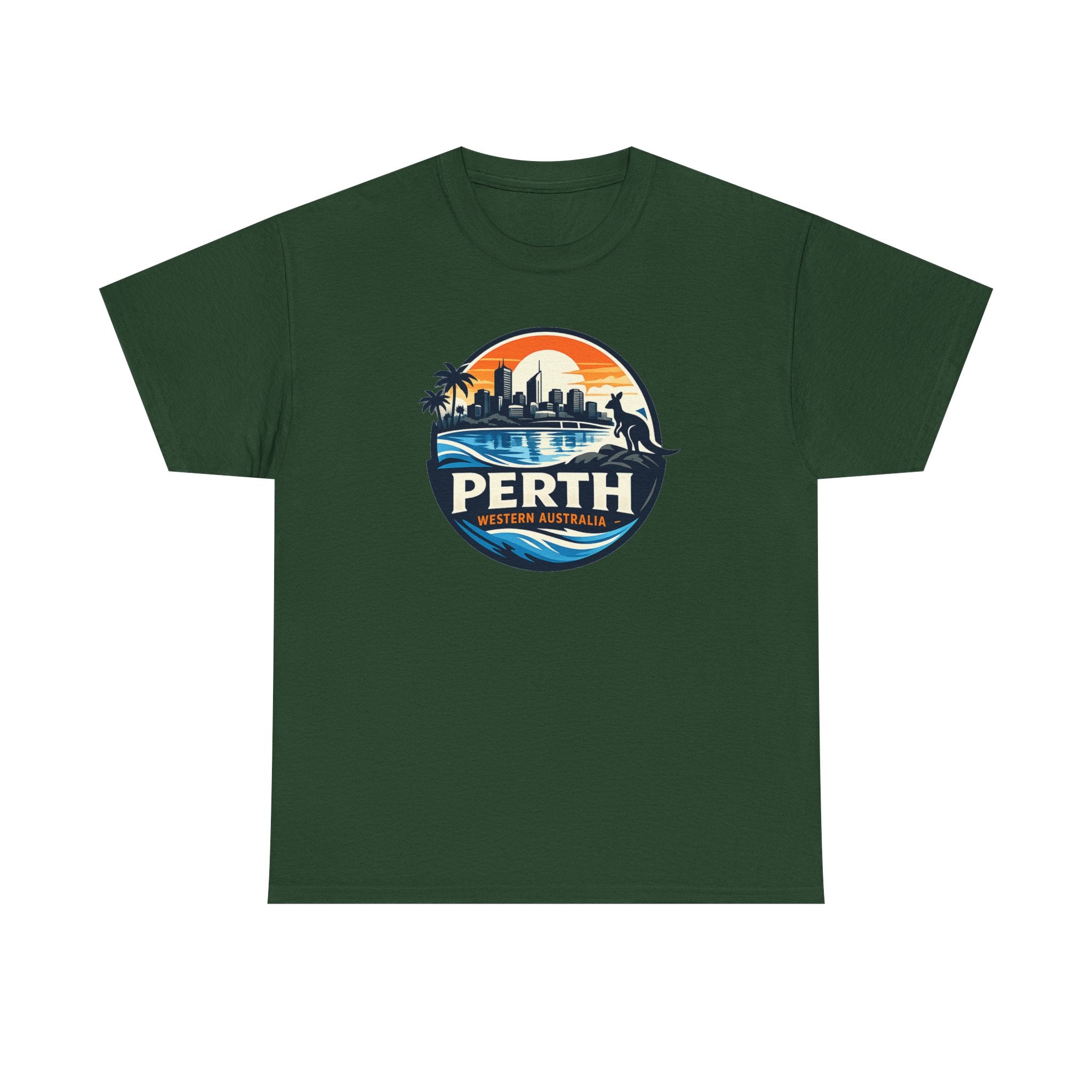 Perth Sunset Graphic Tee — Western Australia Beach Skyline T-Shirt