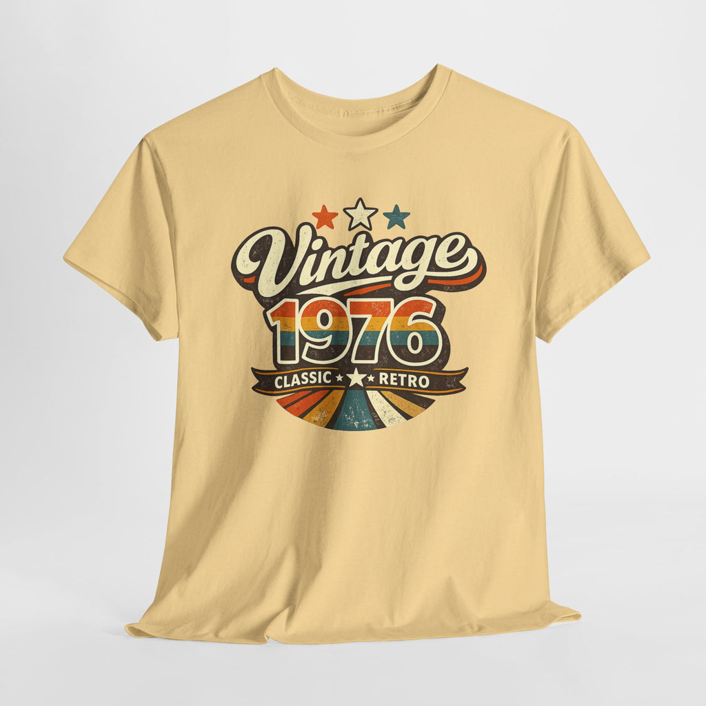 Vintage 1976 Retro Graphic Tee — Classic Birthday or Anniversary Gift