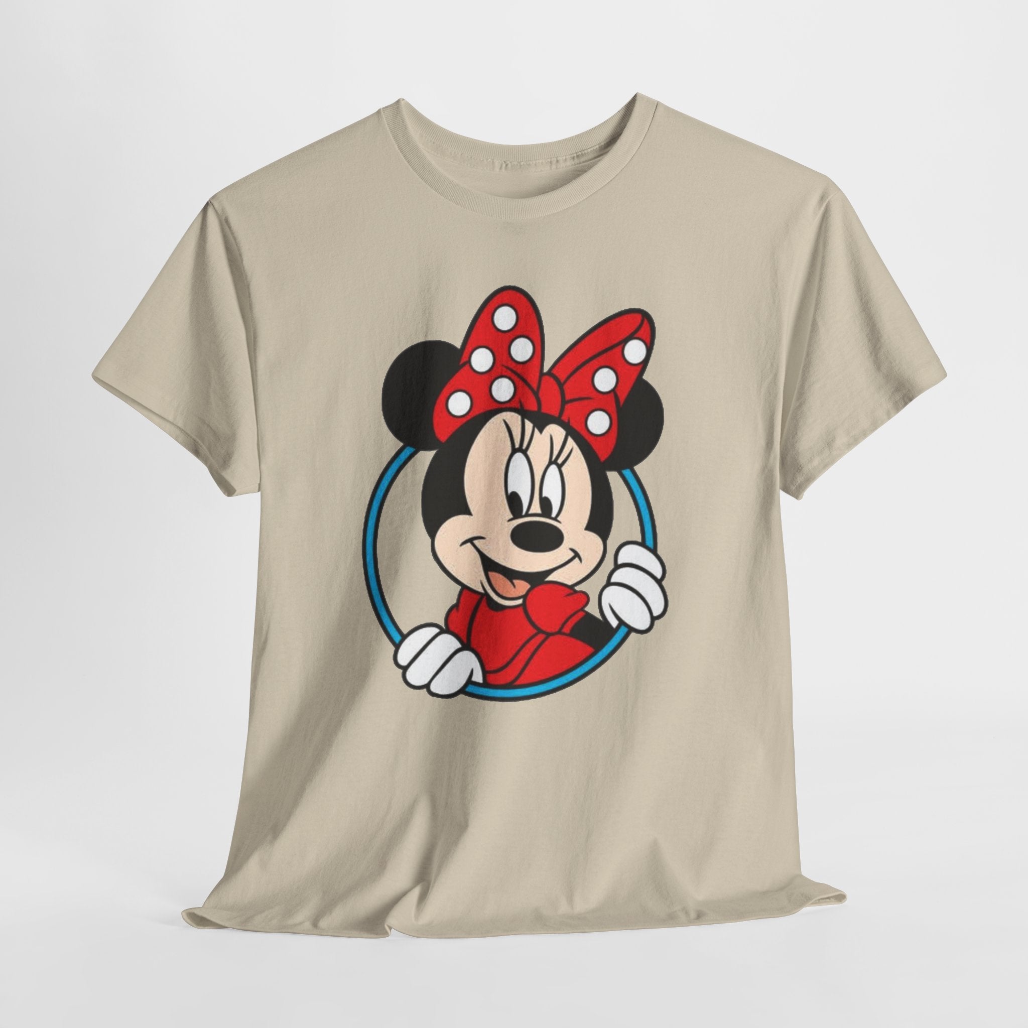 Minnie Mouse Retro Peeking Cotton T-Shirt / Tee
