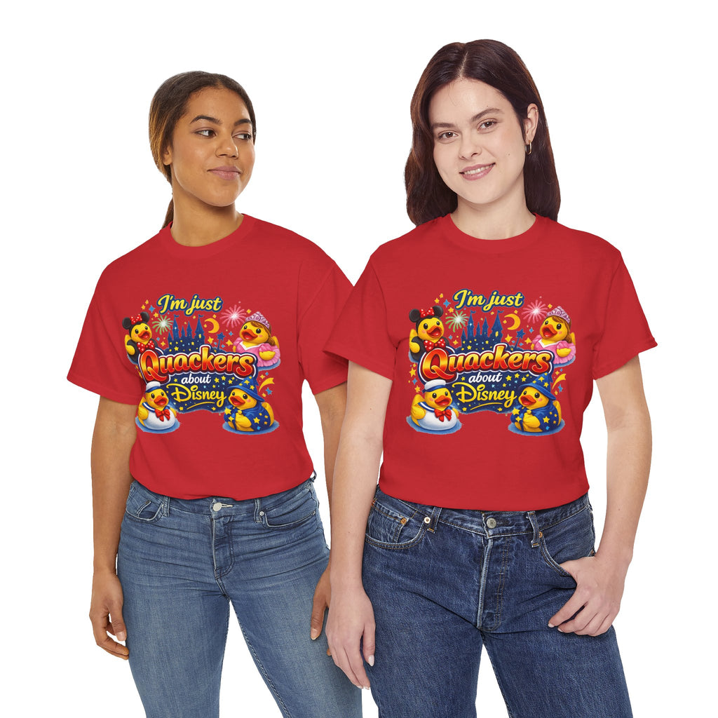 Quackers About Disney Rubber Duck Tee — "I'm Just Quackers About Disney" Graphic T-Shirt