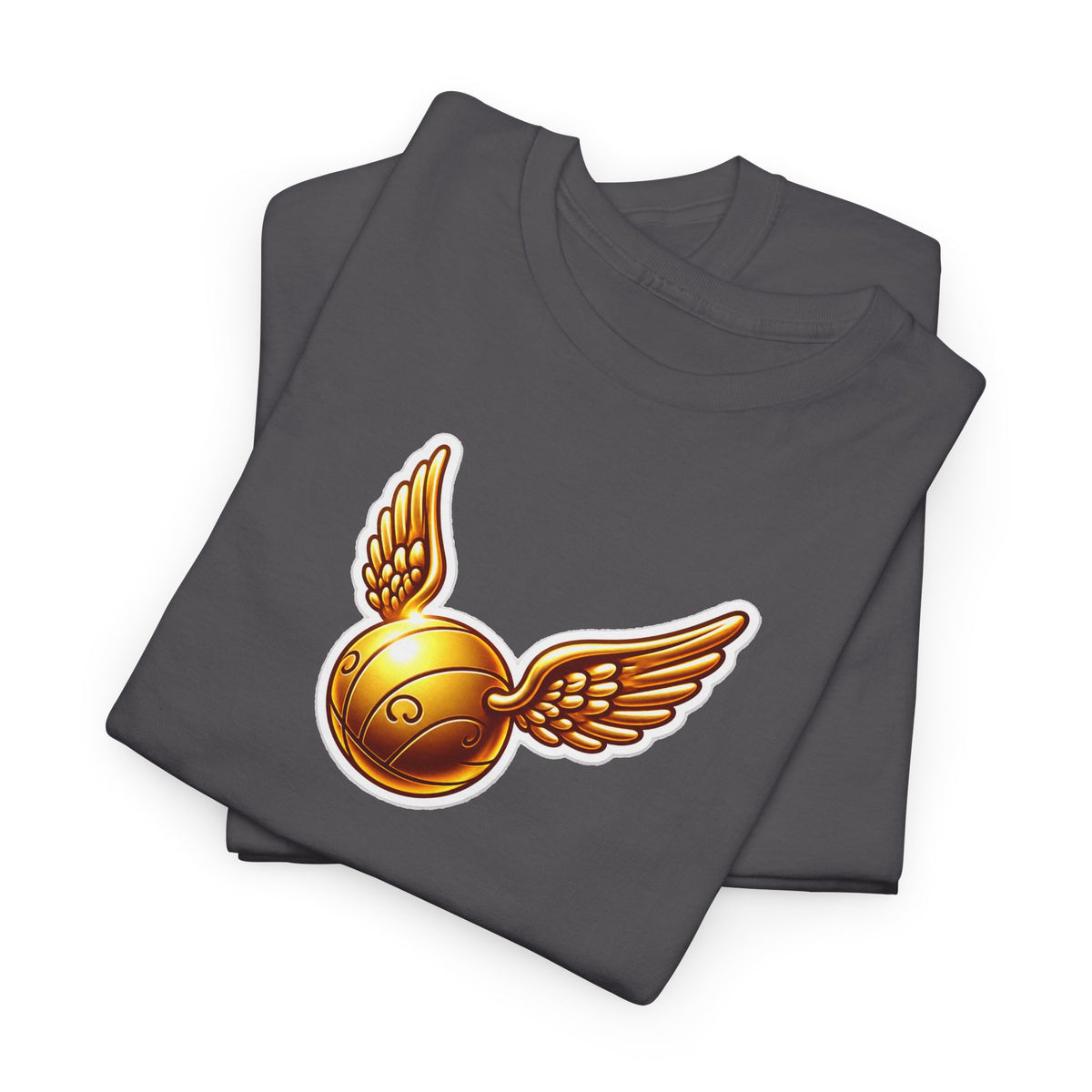 Golden Snitch Cotton T‑Shirt — Quidditch Wizarding Fan Tee
