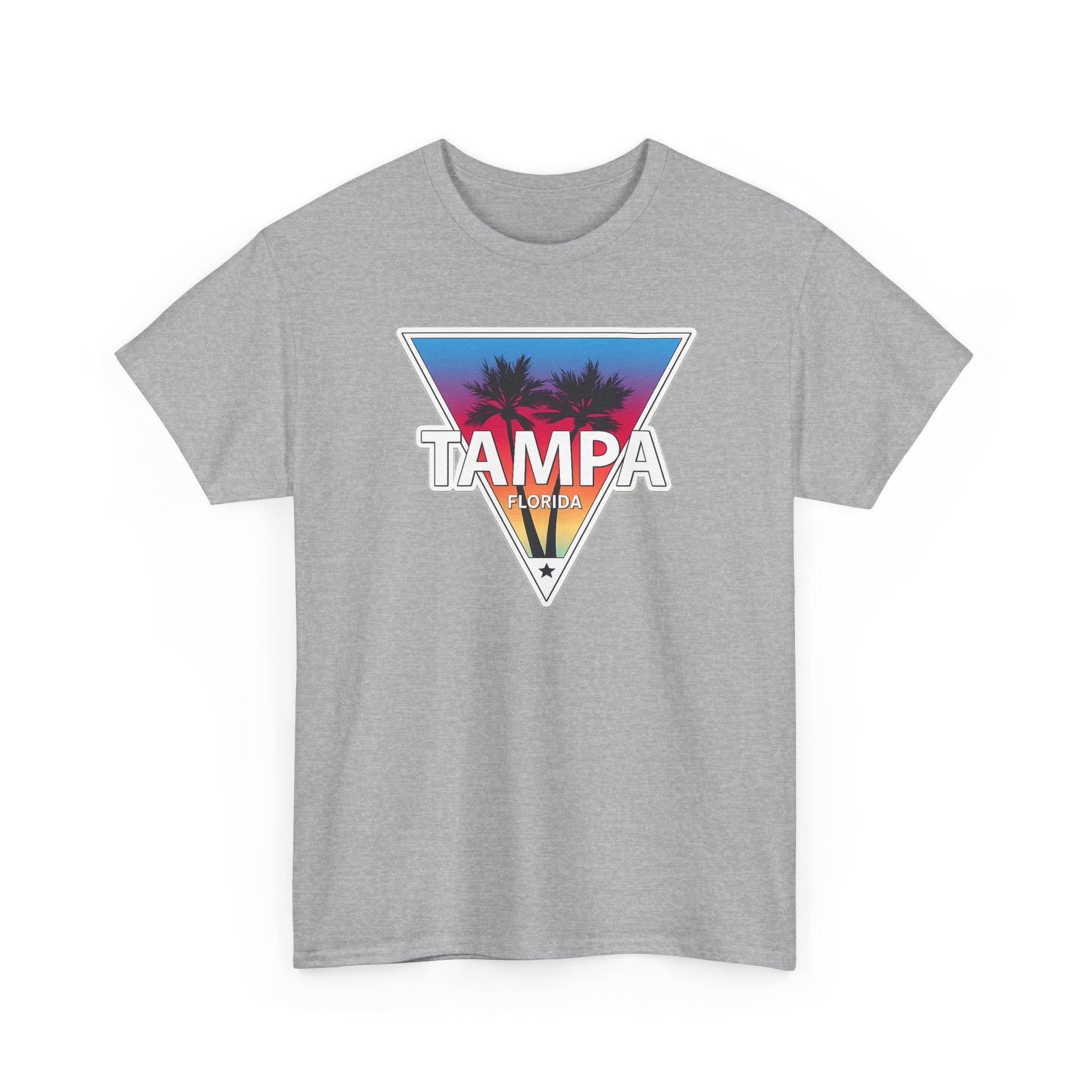 Tampa Retro Sunset Cotton T-Shirt