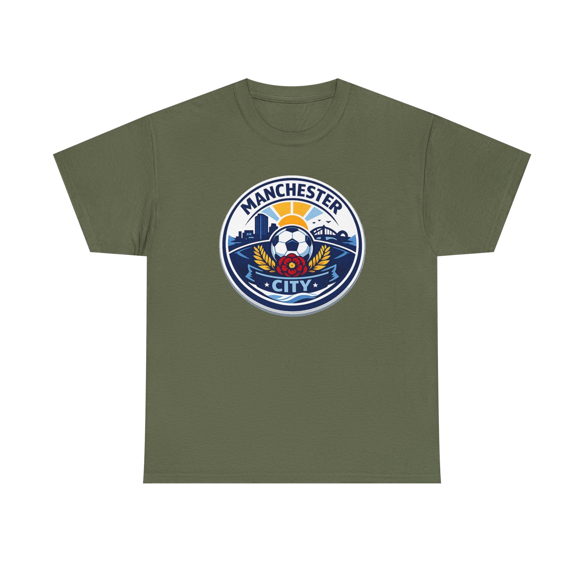 Manchester City Unofficial Soccer Logo T-Shirt — Football Fan Tee