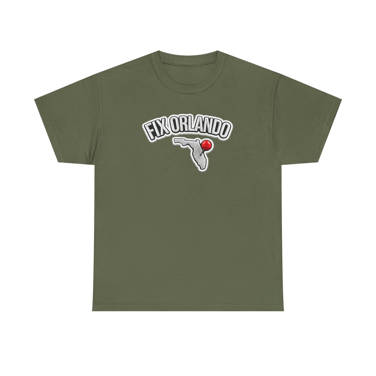 Fix Orlando T-Shirt — Florida Map with Bowling Pin Local Pride Tee