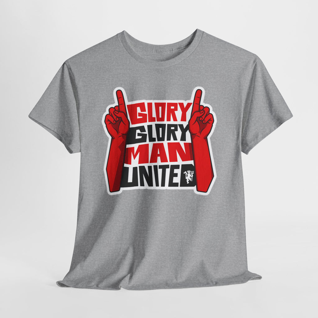 Glory Glory Man United T-Shirt — Retro Red Football Fan Tee