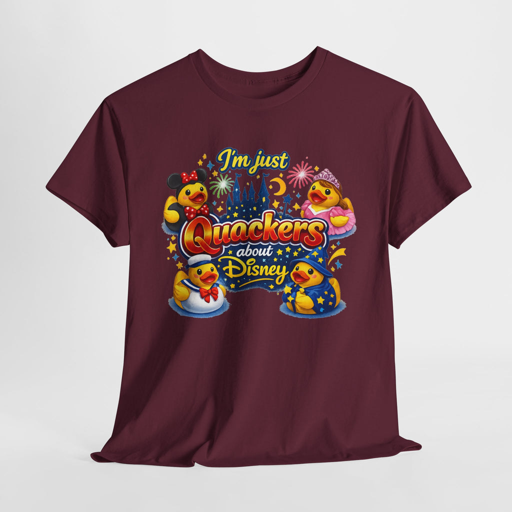 Quackers About Disney Rubber Duck Tee — "I'm Just Quackers About Disney" Graphic T-Shirt