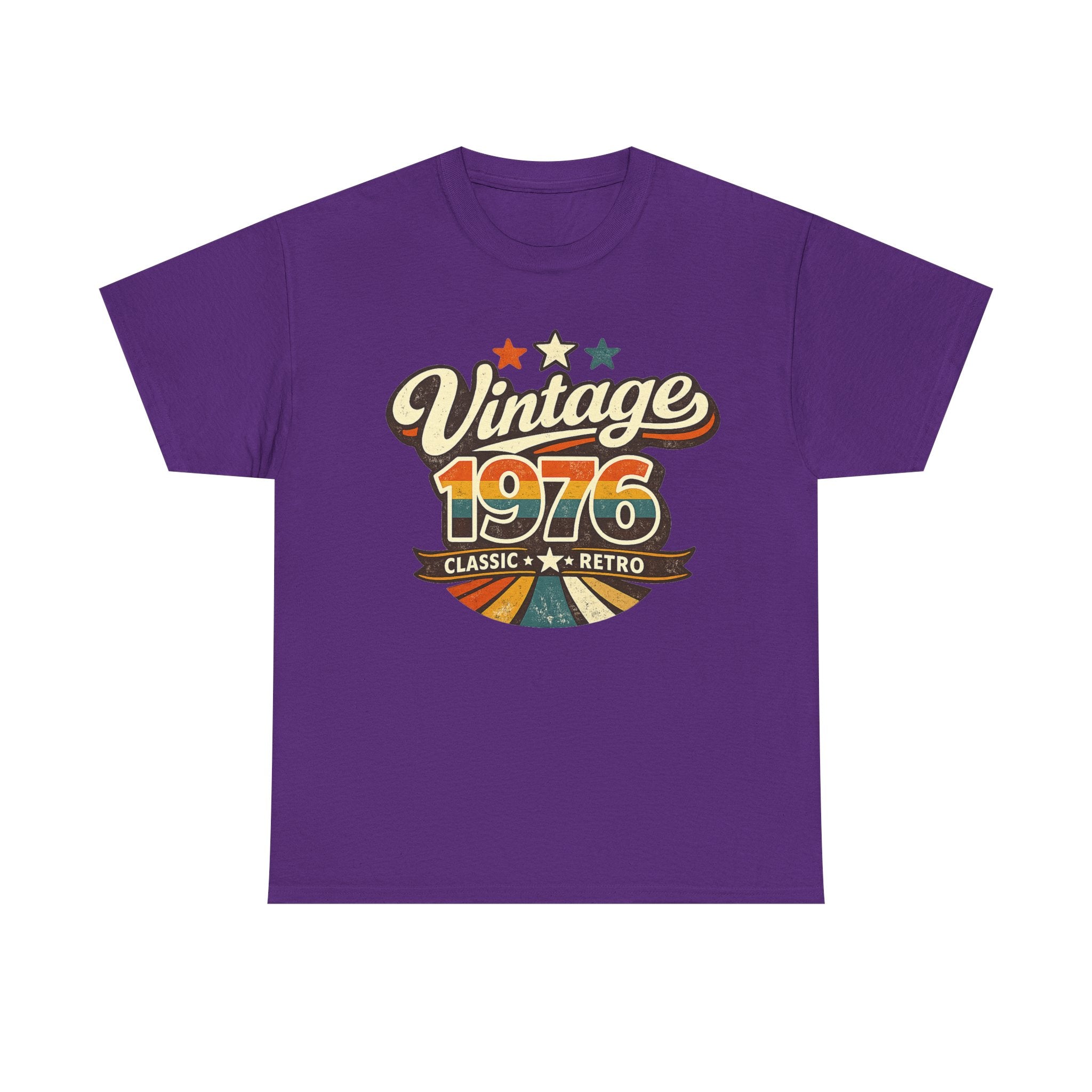 Vintage 1976 Retro Graphic Tee — Classic Birthday or Anniversary Gift