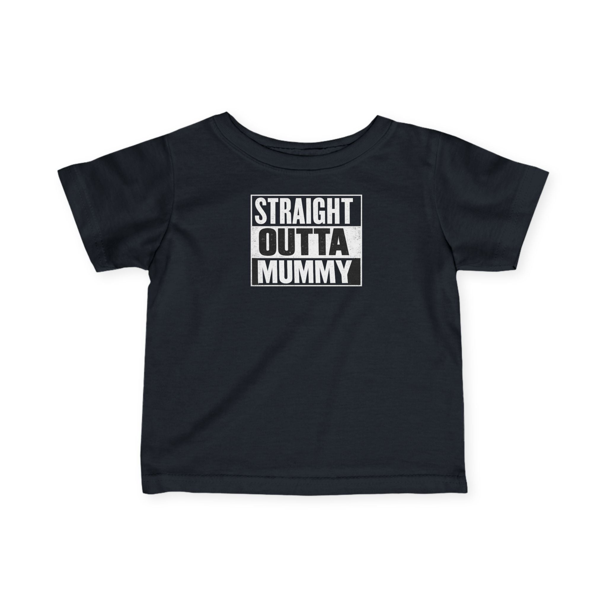 Infant Tee - 'Straight Outta Mommy' Baby Shirt (Funny Newborn Gift)