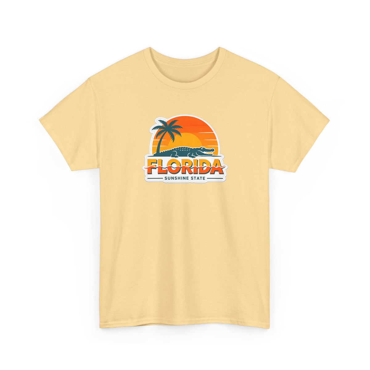 Florida Sunshine State T-Shirt — Retro Palm Sunset Graphic Tee