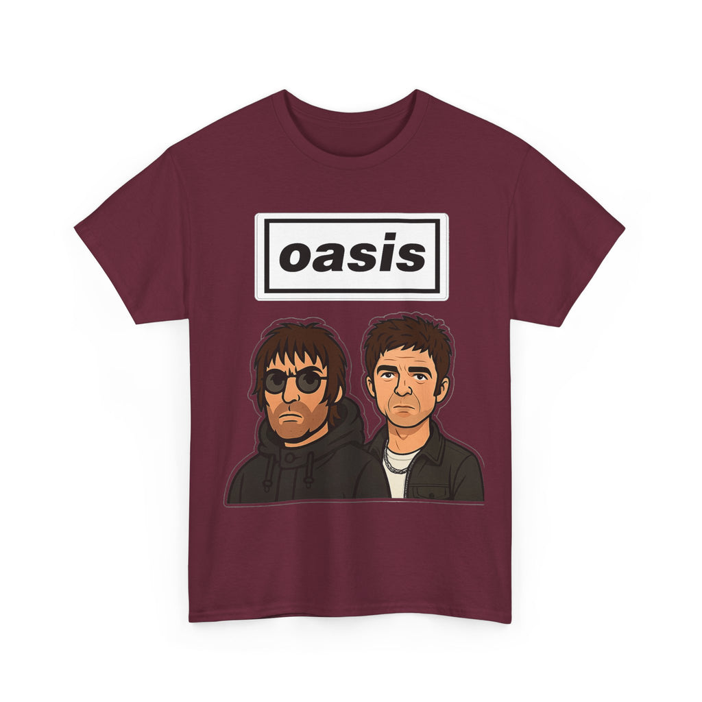 Oasis Inspired Unofficial Band Logo Tee — 'oasis' Graphic T-Shirt