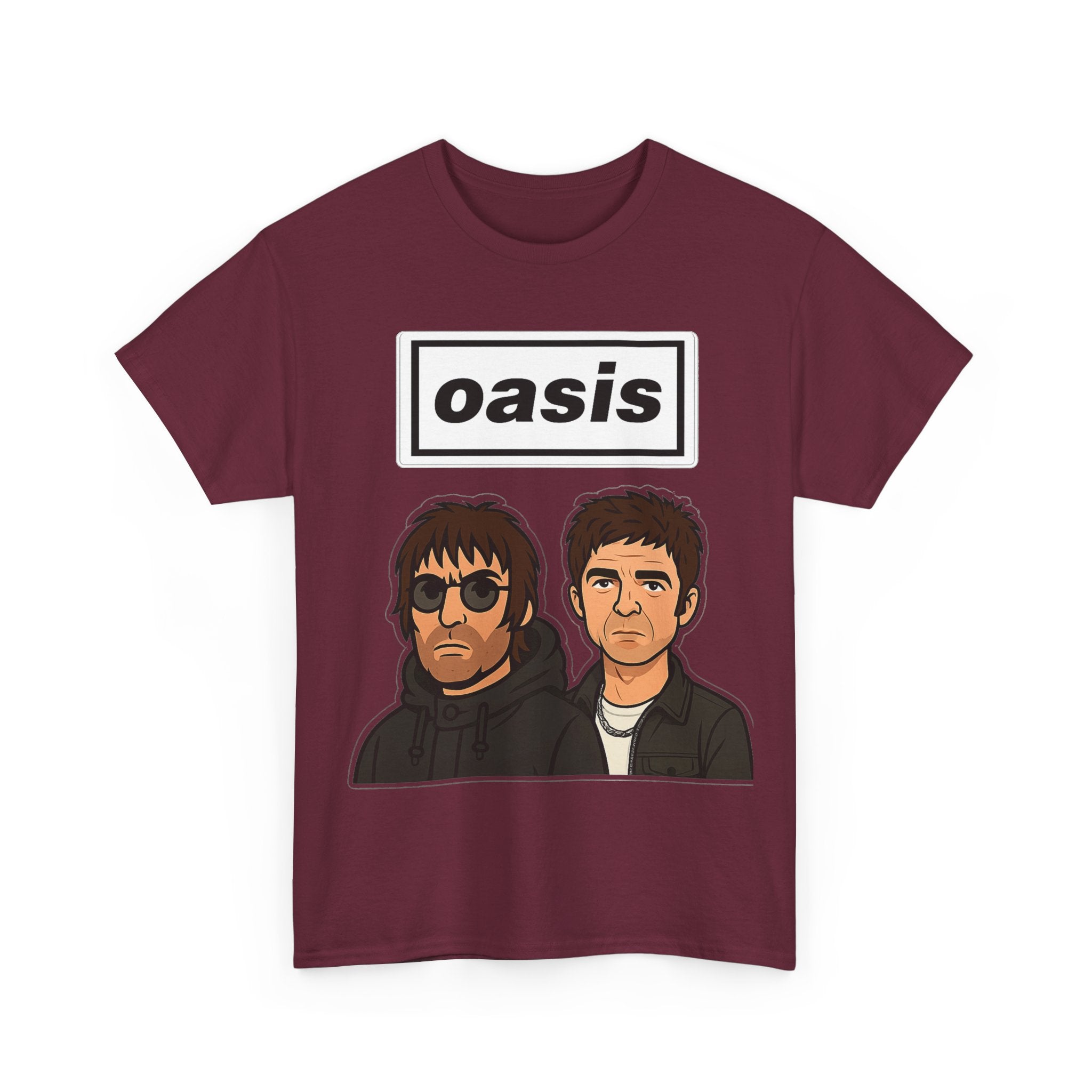 Oasis Inspired Unofficial Band Logo Tee — 'oasis' Graphic T-Shirt