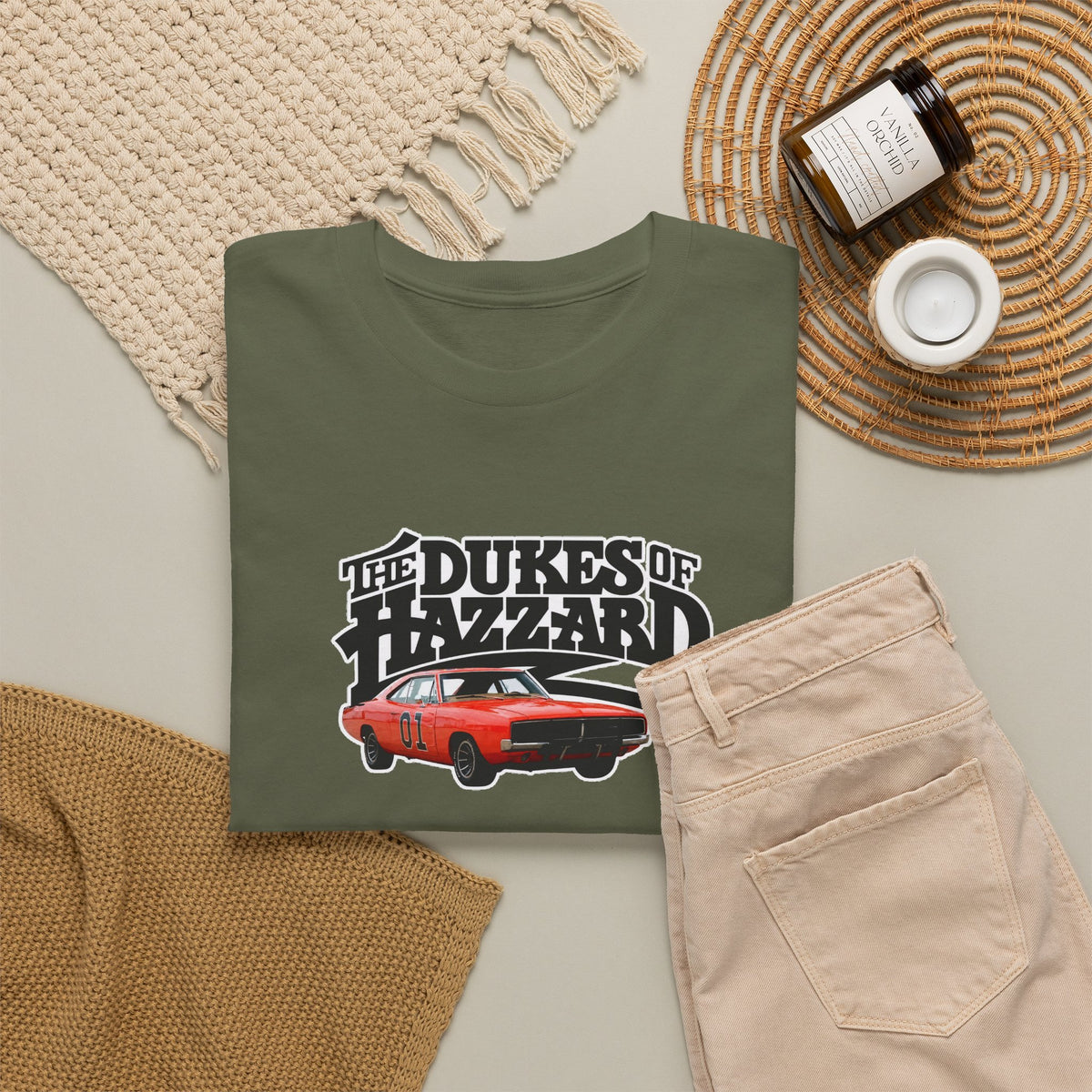 Dukes of Hazzard Charger Graphic Tee — Classic Retro TV Car Shirt