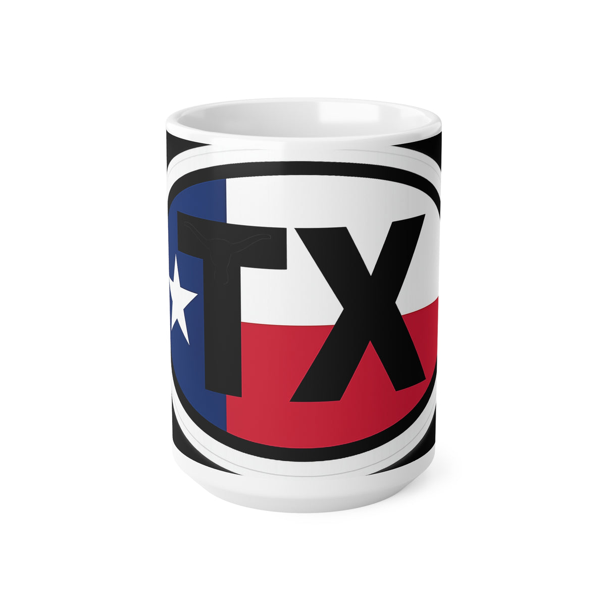TX Texas Flag Coffee Mug — 11oz & 15oz Ceramic Cup