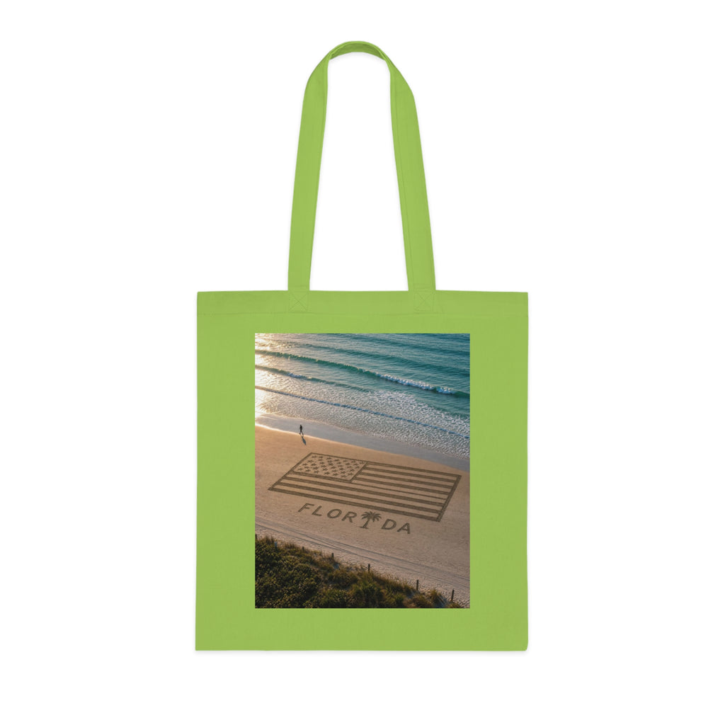Florida Beach 100% Cotton Tote Bag