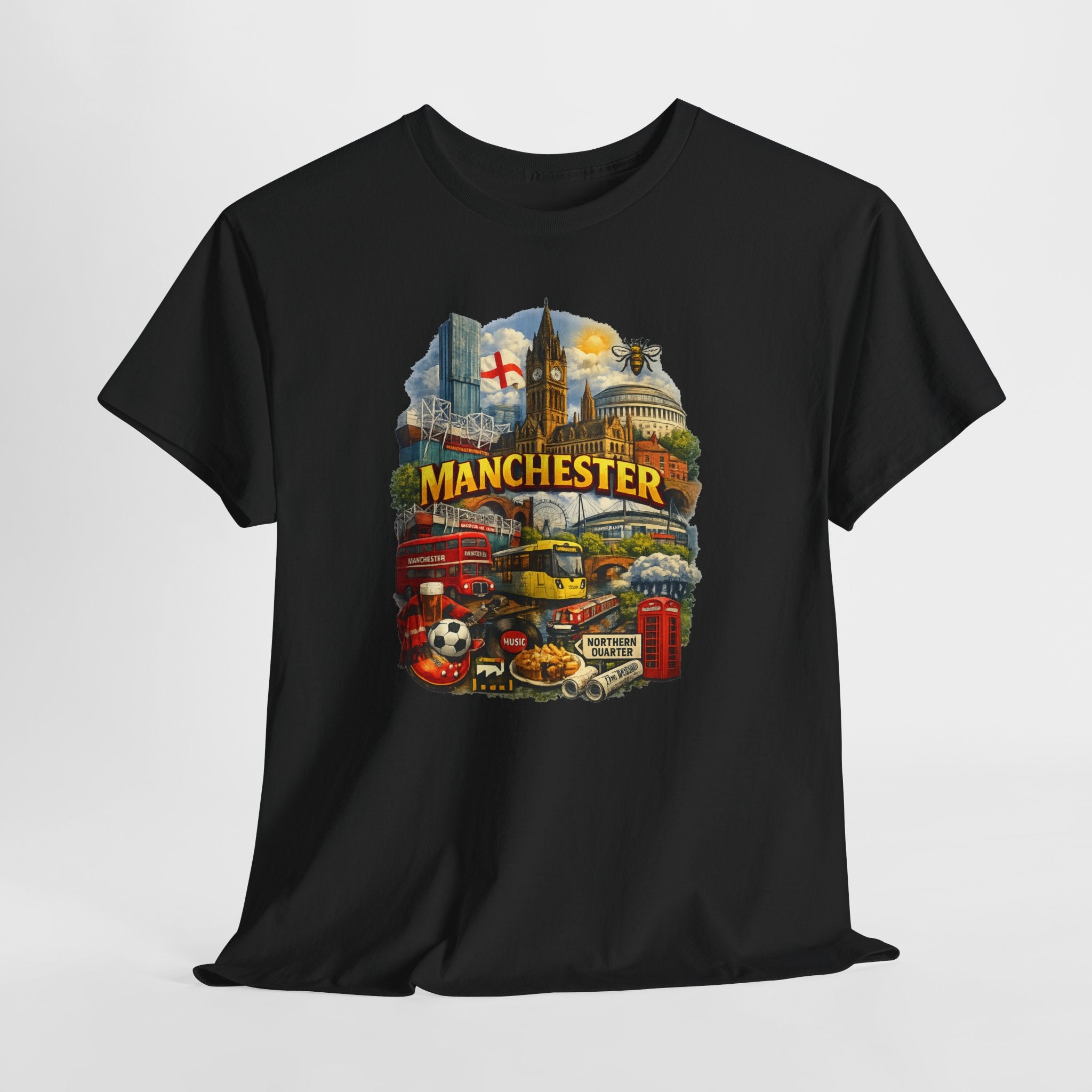 Manchester Skyline Collage T-Shirt