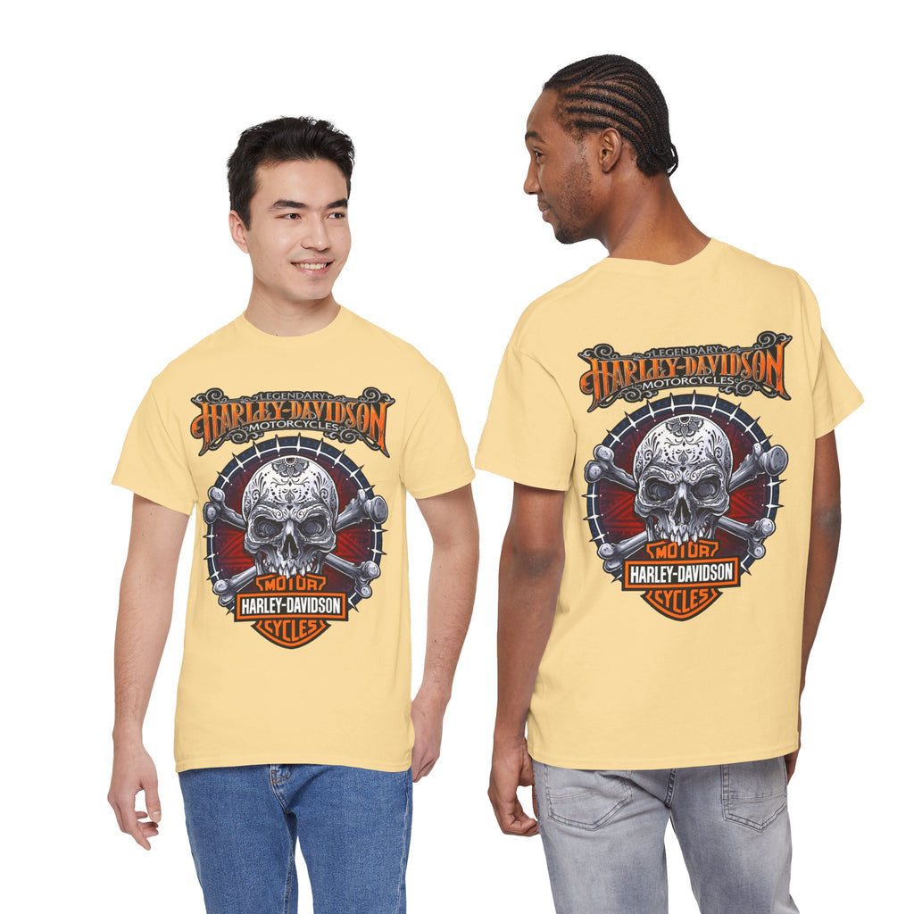 Harley-Davidson Skull Logo Cotton T‑Shirt