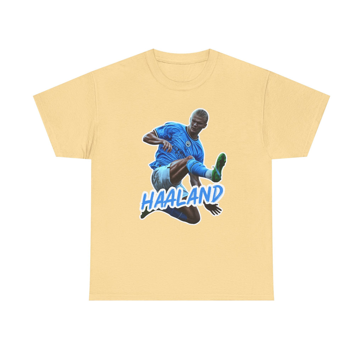 Erling Haaland Manchester City Soccer T‑Shirt – Dynamic Action Graphic Tee