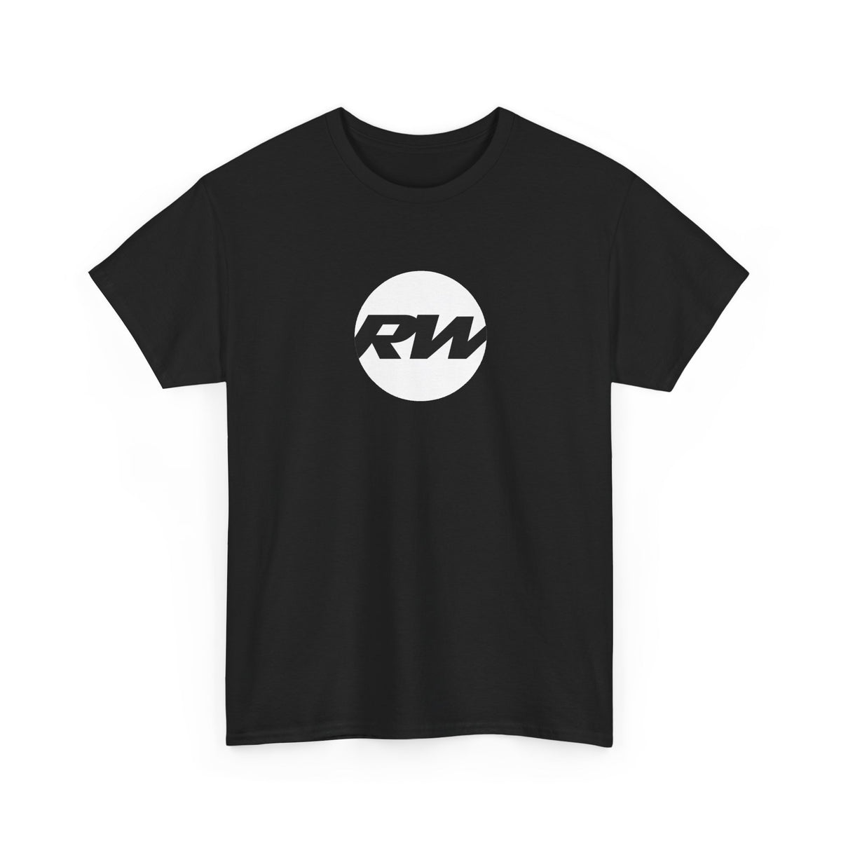 RW Logo T‑Shirt — Minimalist Retro Circle Graphic Tee