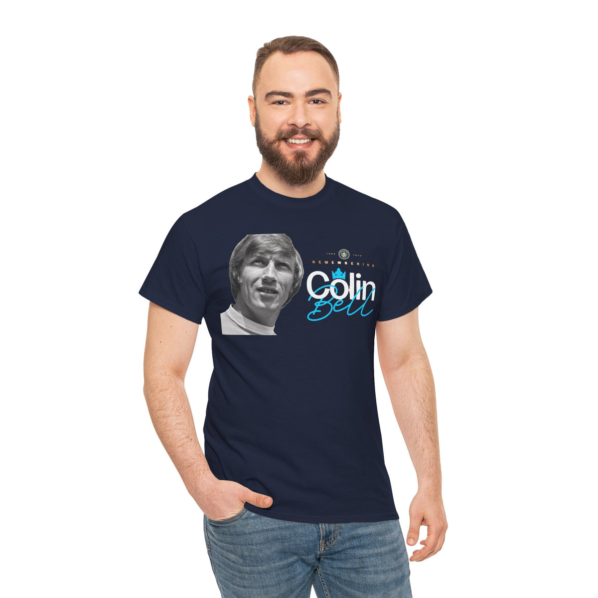 Colin Bell Manchester City Legend Graphic Cotton Shirt