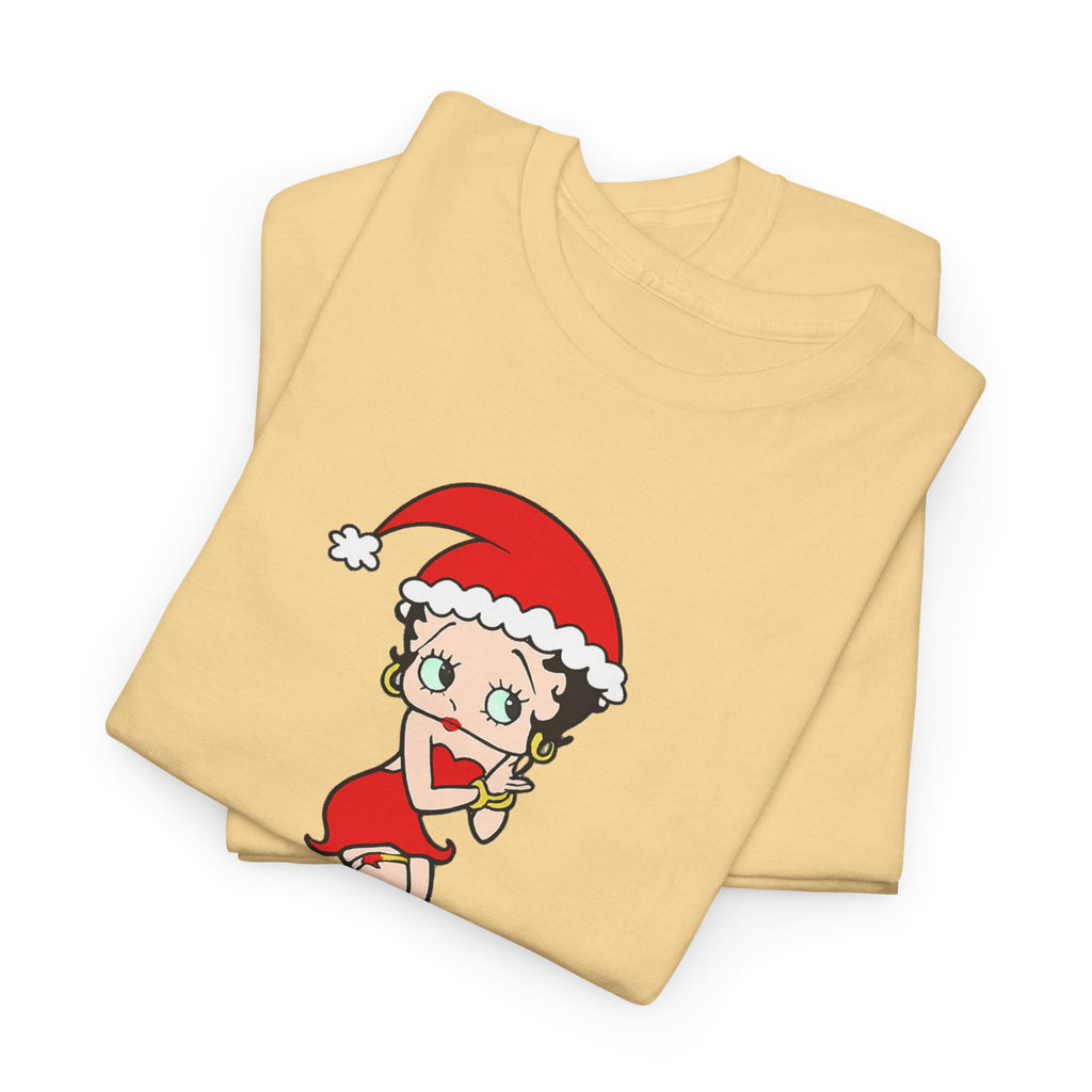 Christmas Betty Boop Tee - 'Merry Christmas' Holiday Graphic Shirt