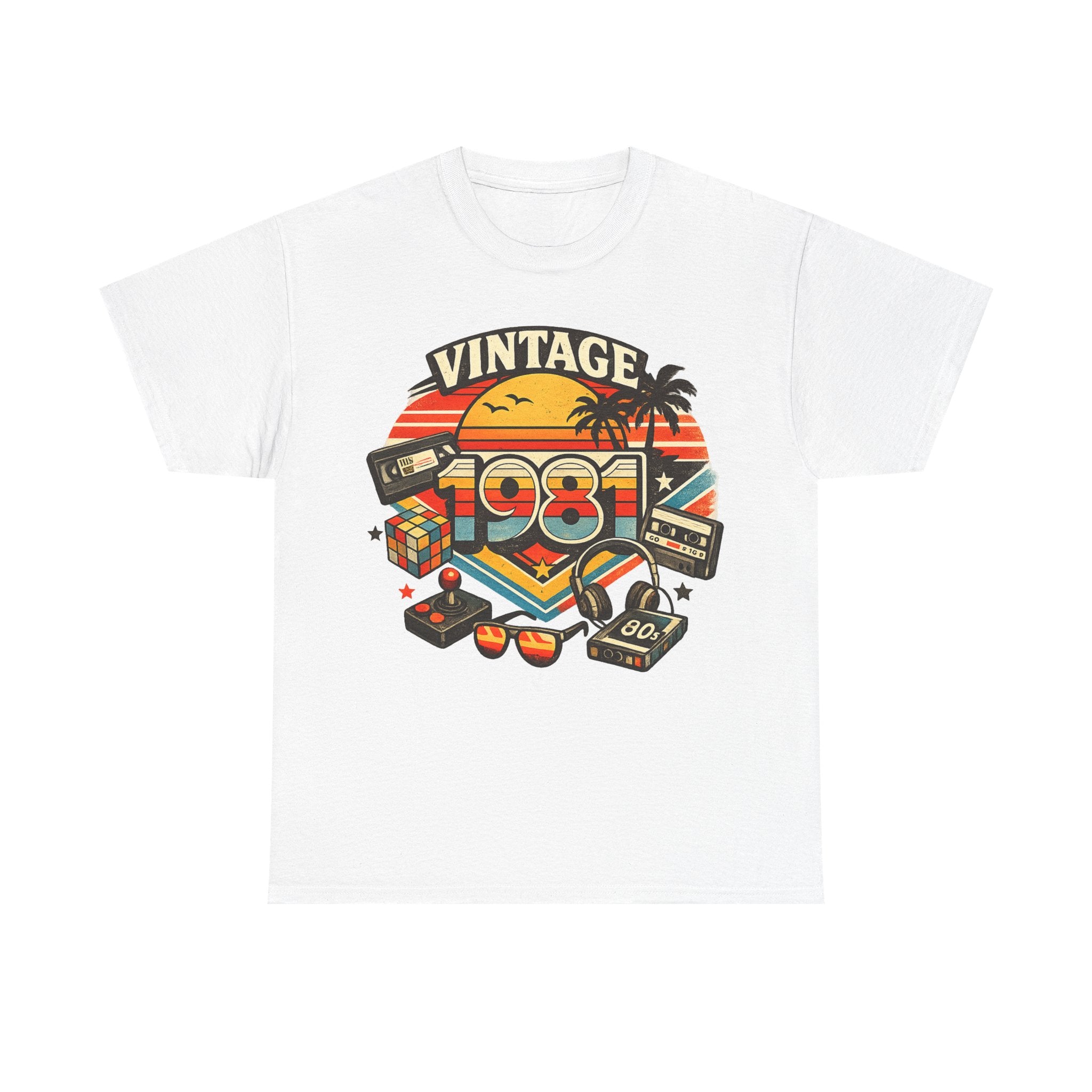 Vintage 1981 Retro Tee — 80s Nostalgia Graphic T-Shirt