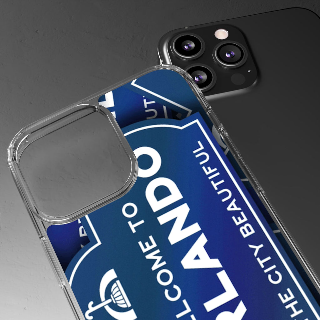Orlando Clear Phone Case — "Welcome to Orlando" City Sign Design
