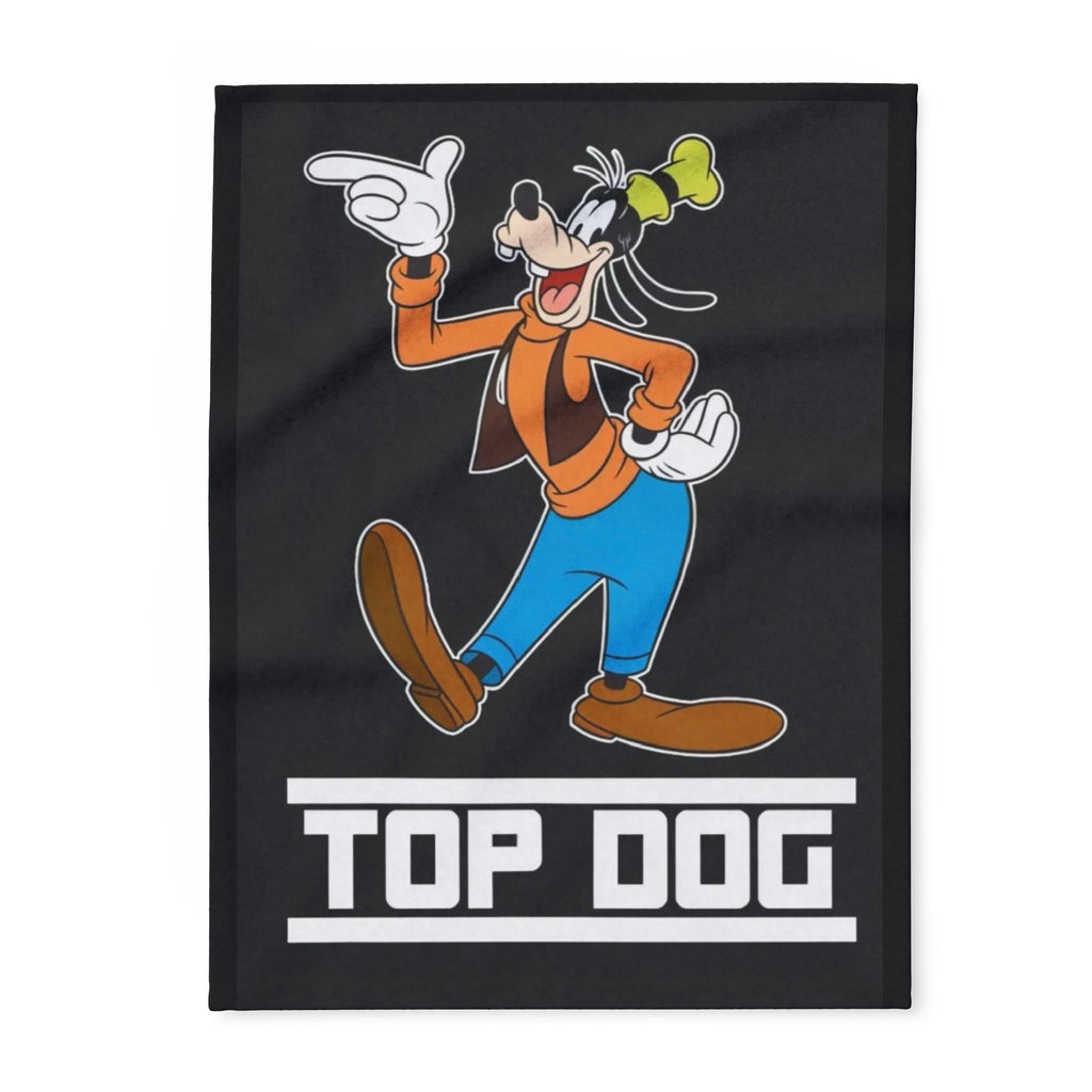 Top Dog Goofy Inspired Cartoon Cozy Throw Arctic Fleece Blanket
